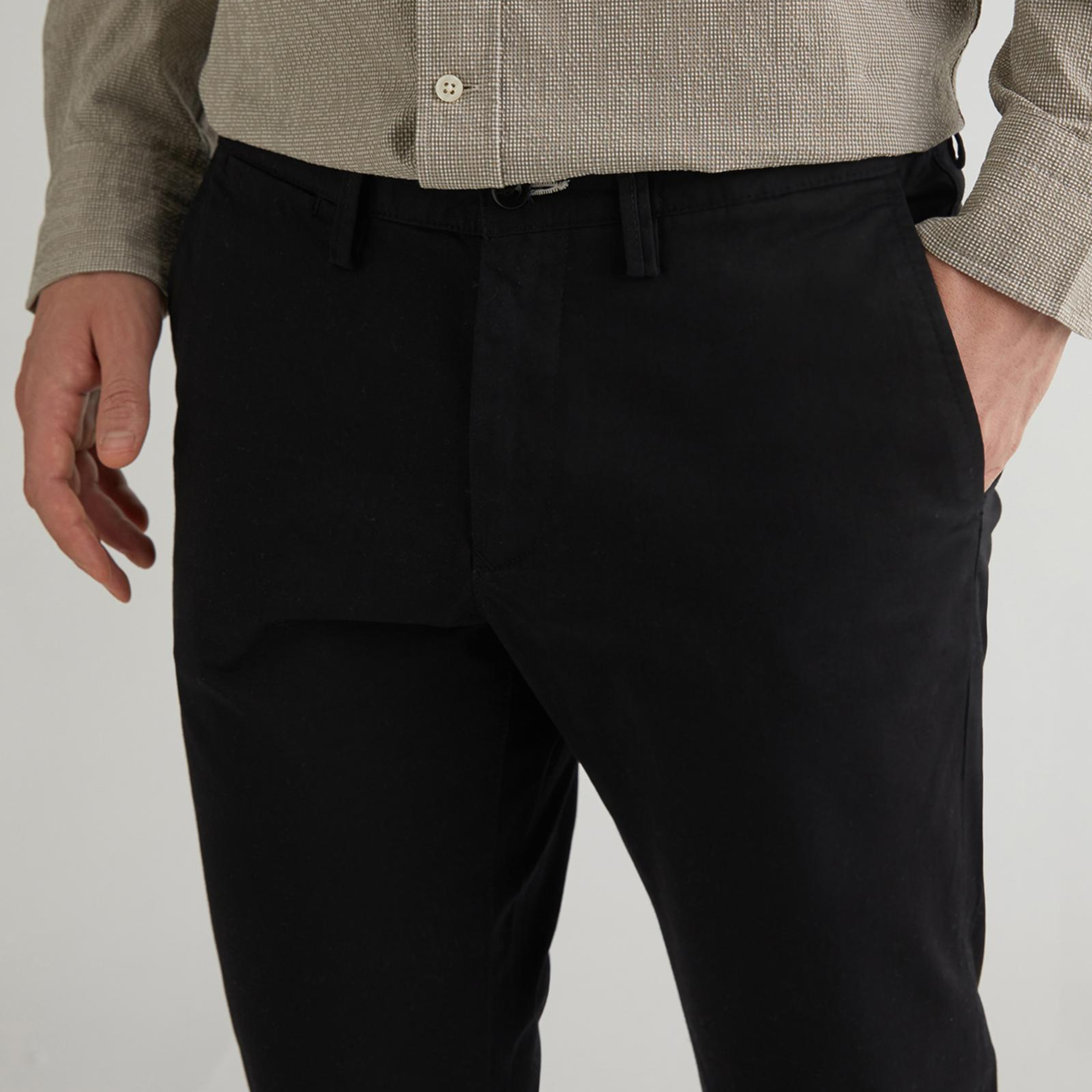 GANT Erkek Siyah Slim Fit Chino Pantolon