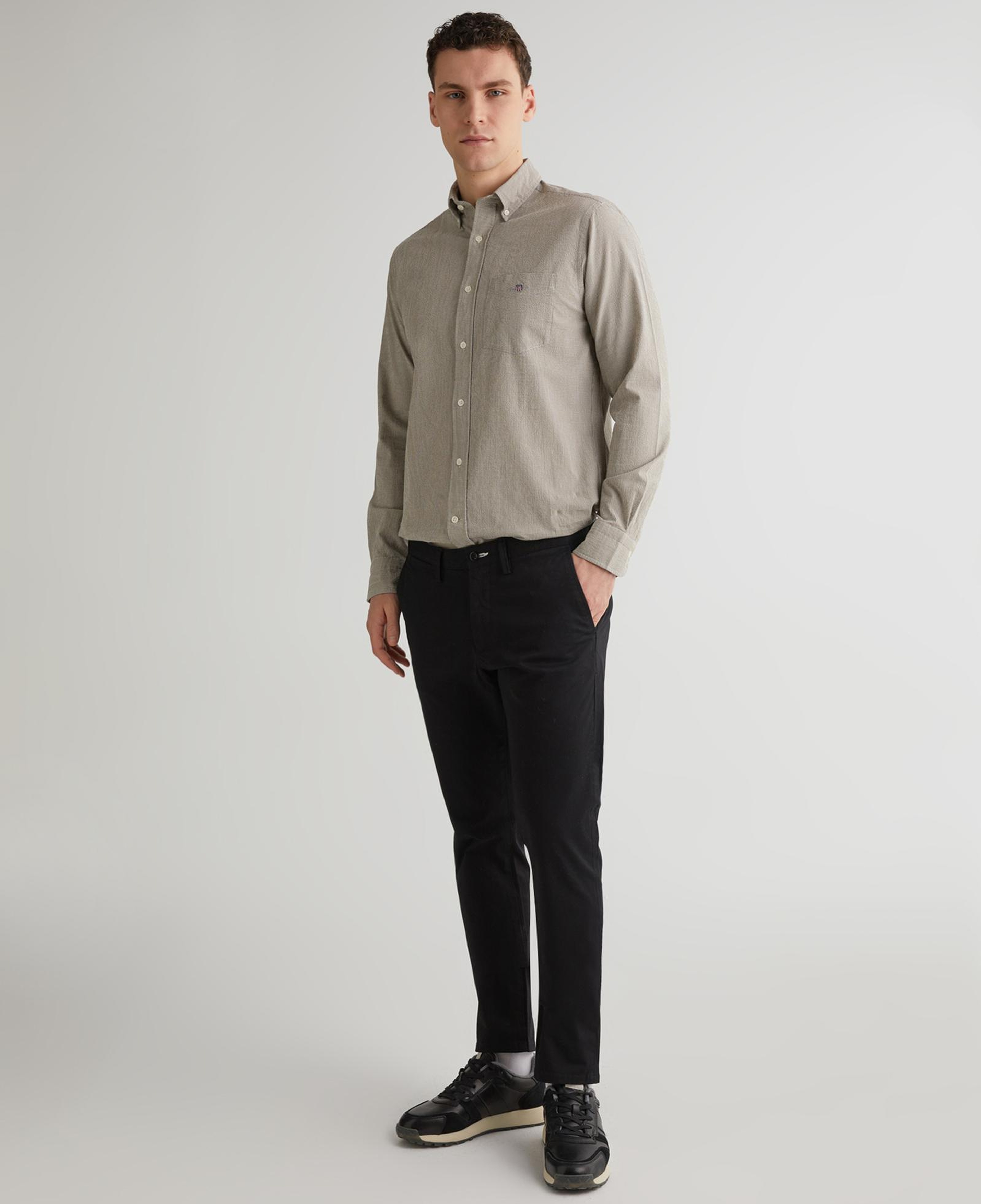 GANT Erkek Siyah Slim Fit Chino Pantolon