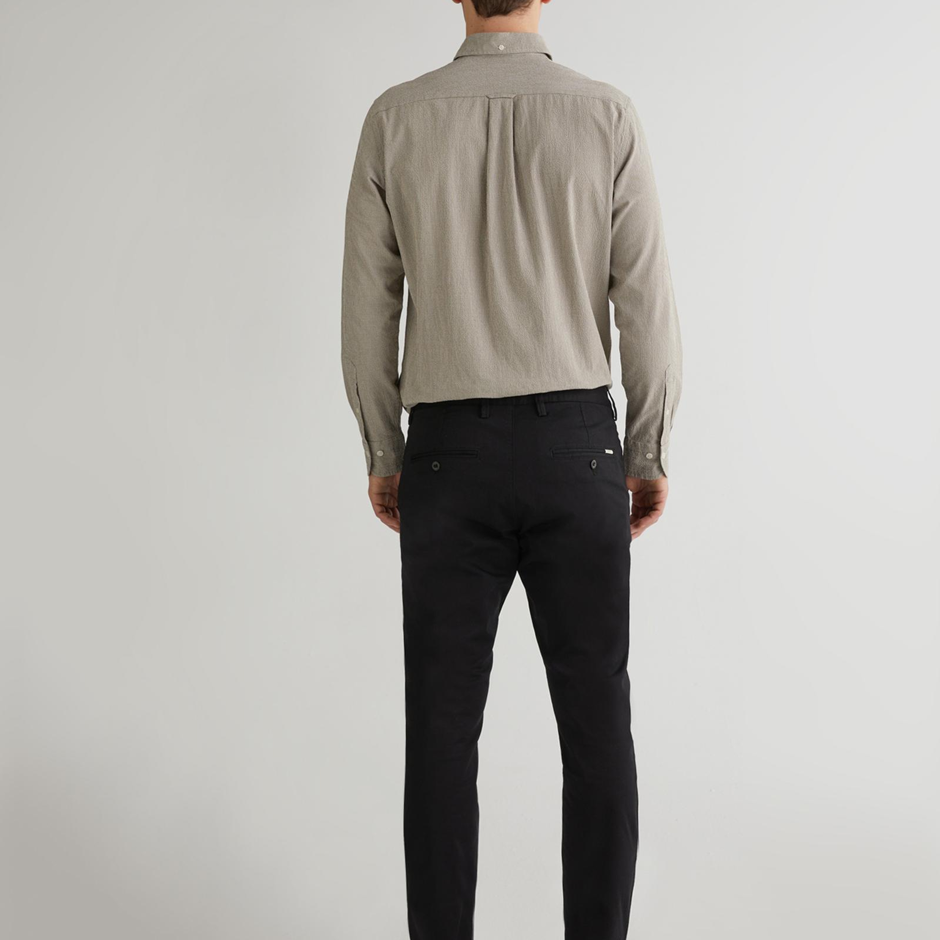 GANT Erkek Siyah Slim Fit Chino Pantolon