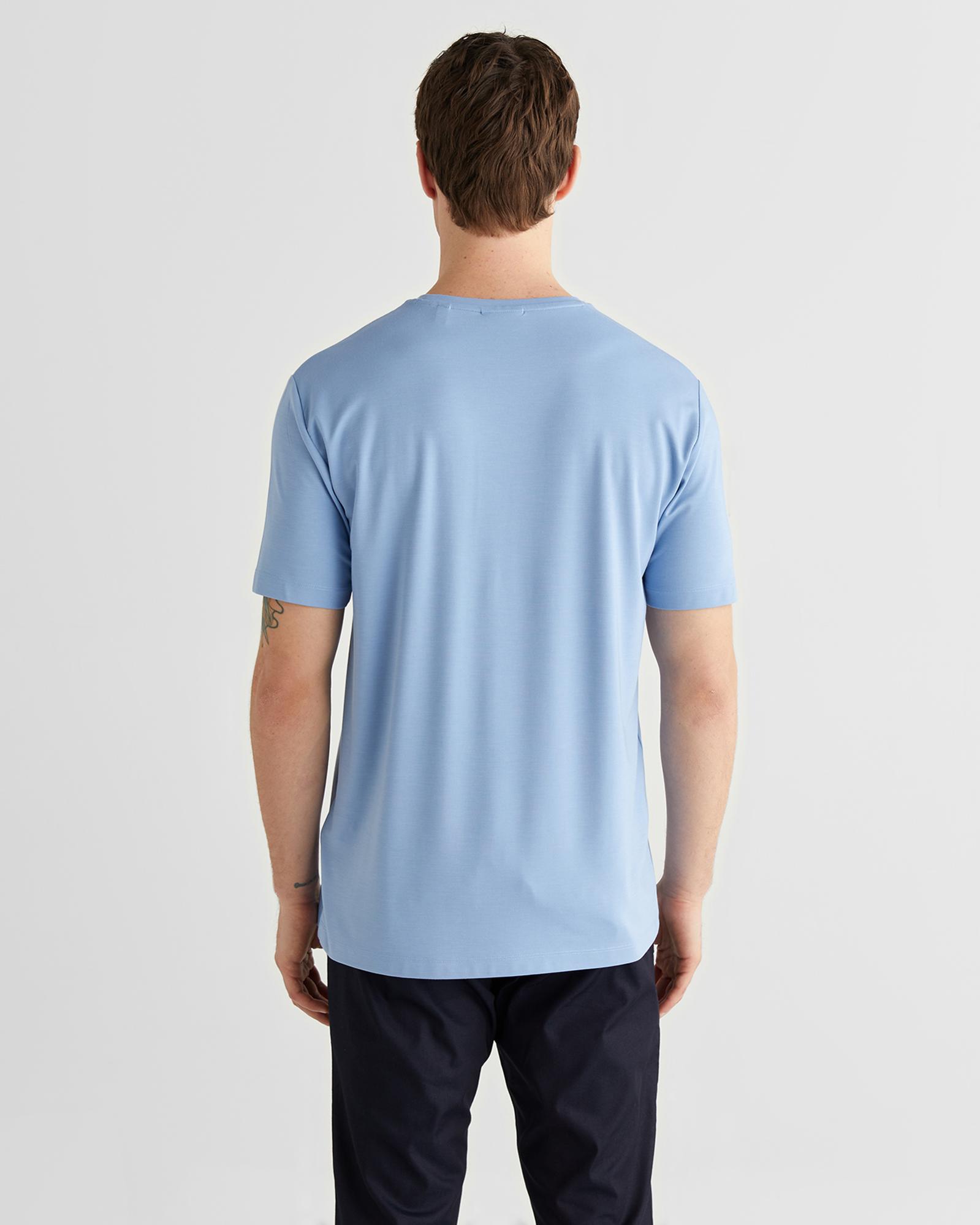 GANT Erkek Mavi Baskılı Kısa Kollu T-Shirt