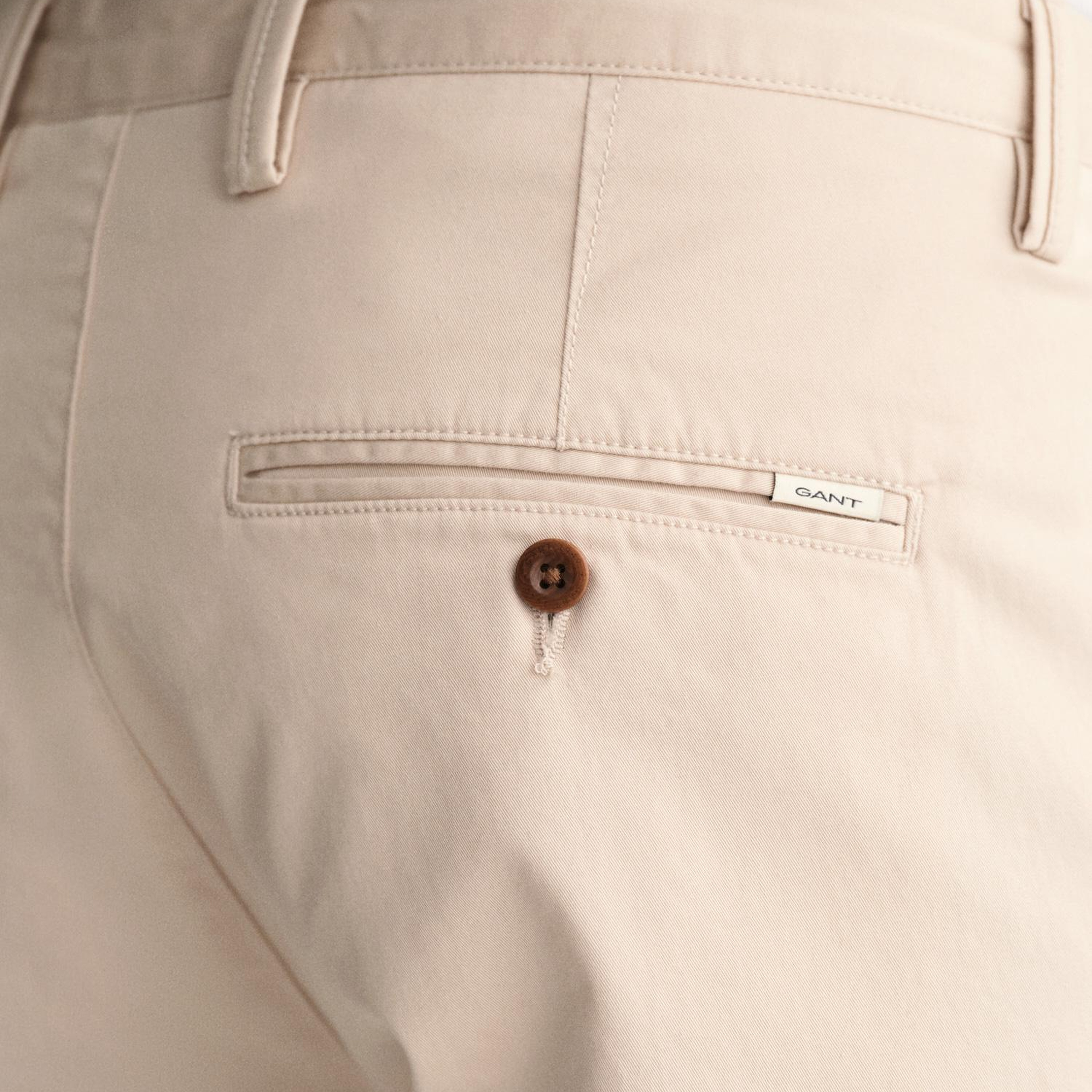 GANT Erkek Krem Slim Fit Chino Pantolon