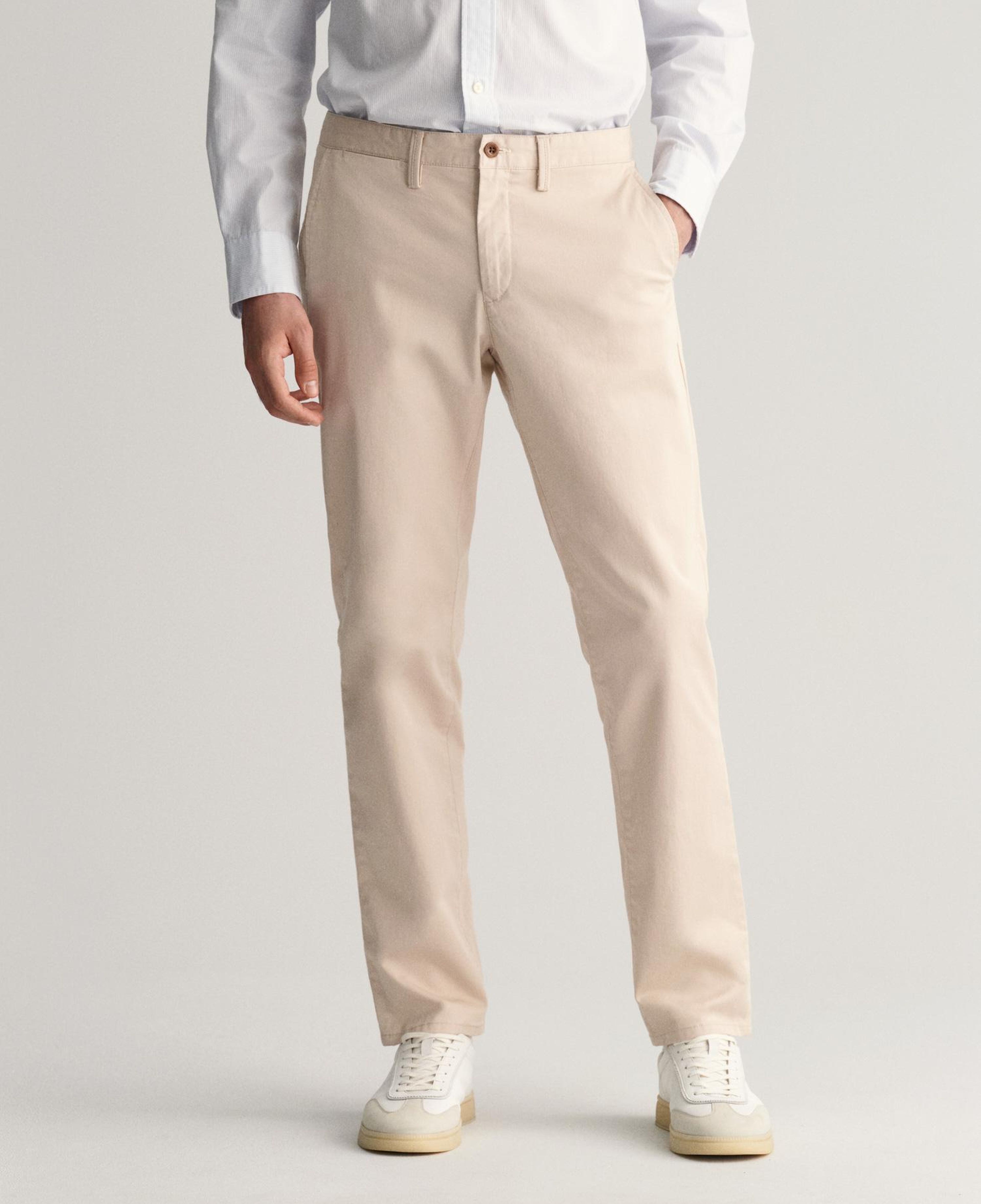 GANT Erkek Krem Slim Fit Chino Pantolon