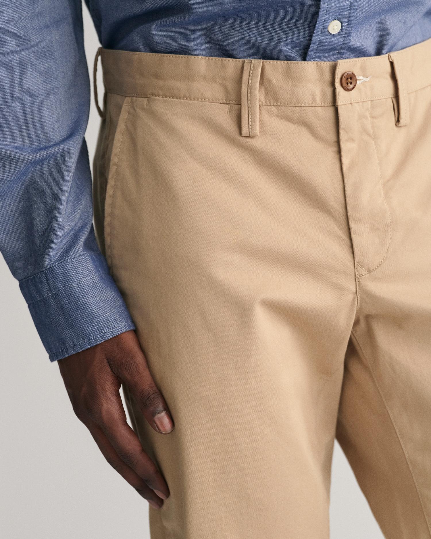 GANT Erkek Bej Slim Fit Chino Pantolon