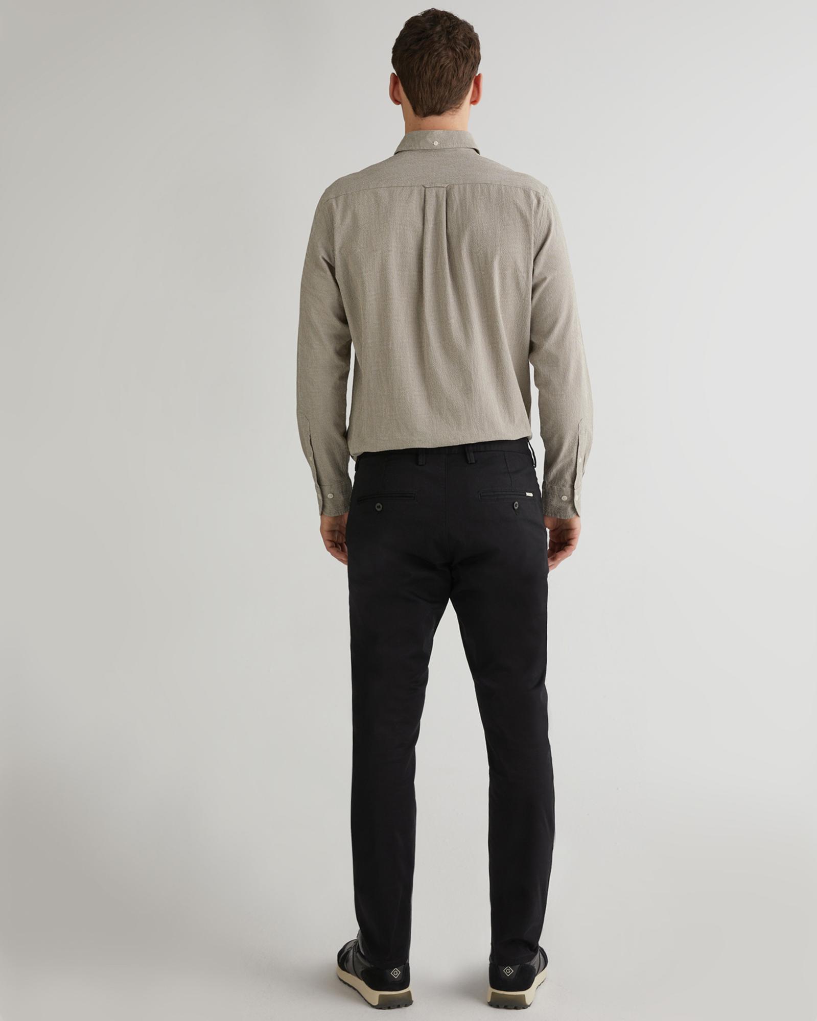 GANT Erkek Siyah Slim Fit Chino Pantolon