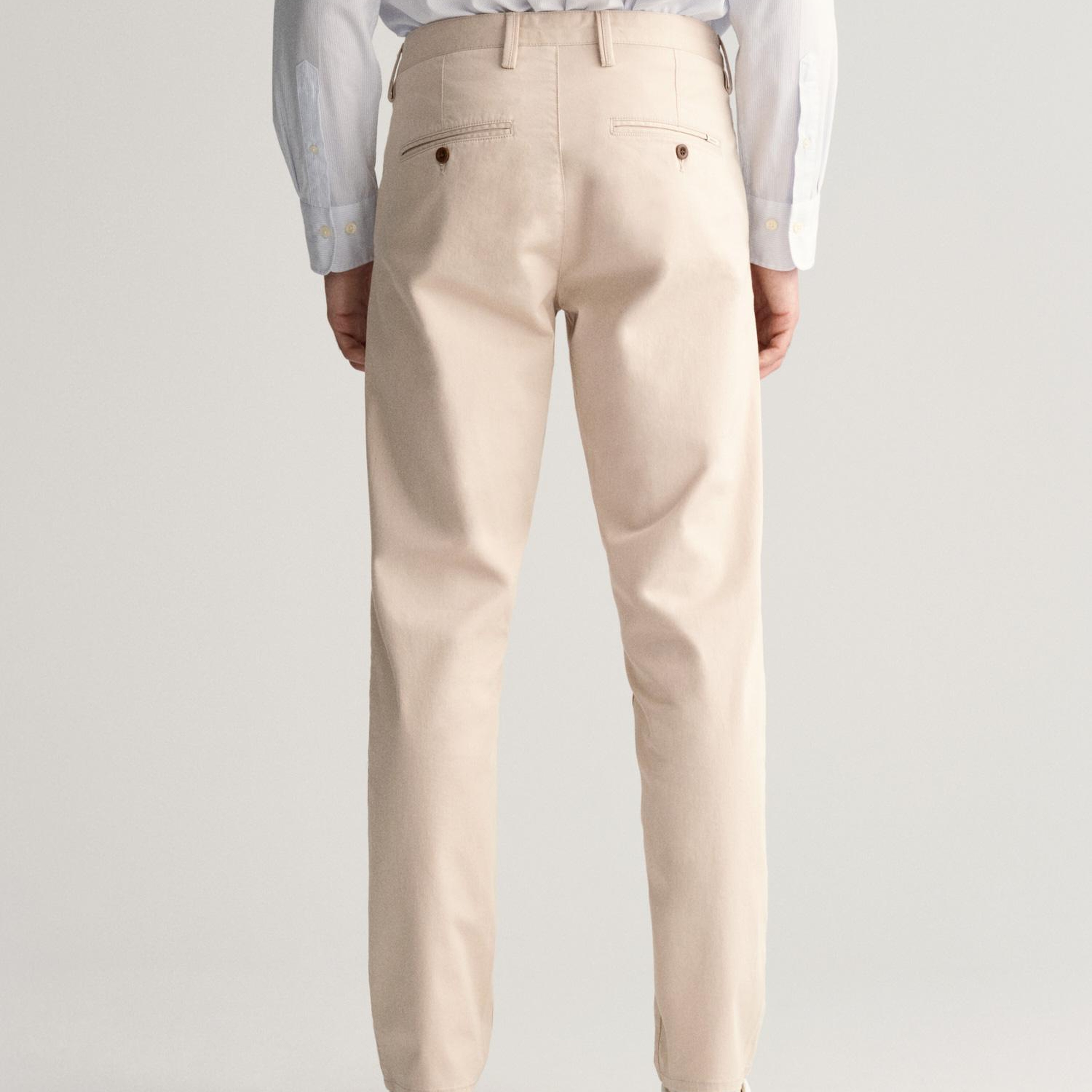 GANT Erkek Krem Slim Fit Chino Pantolon