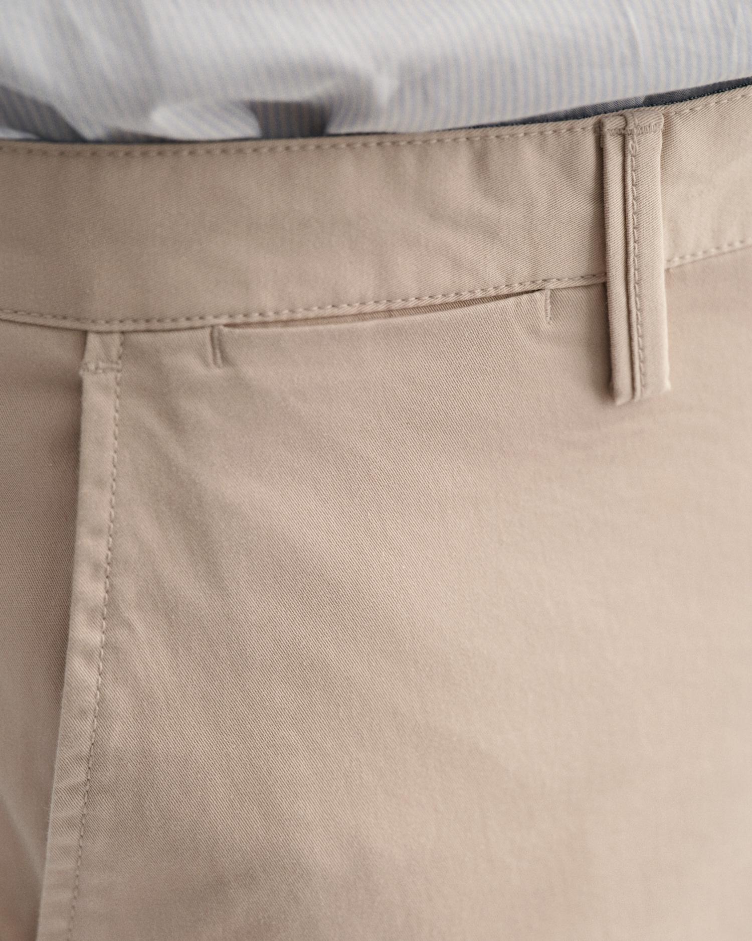 GANT Erkek Krem Slim Fit Chino Pantolon