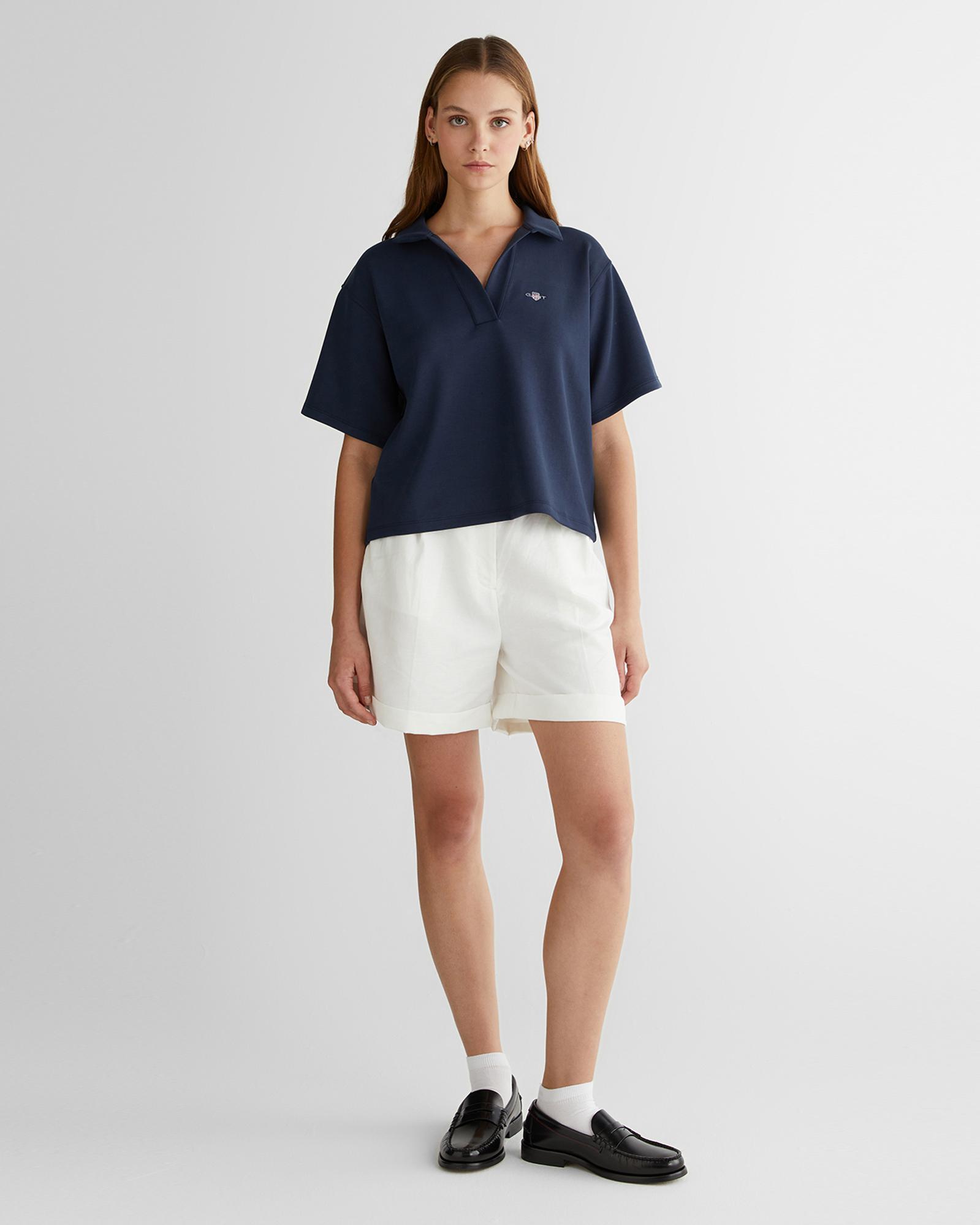 GANT Kadın Lacivert Logolu Polo