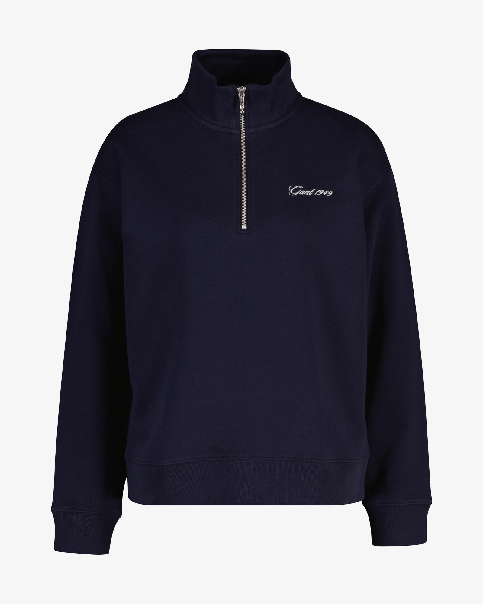 GANT Kadın Lacivert Yarım Fermuarlı Sweatshirt