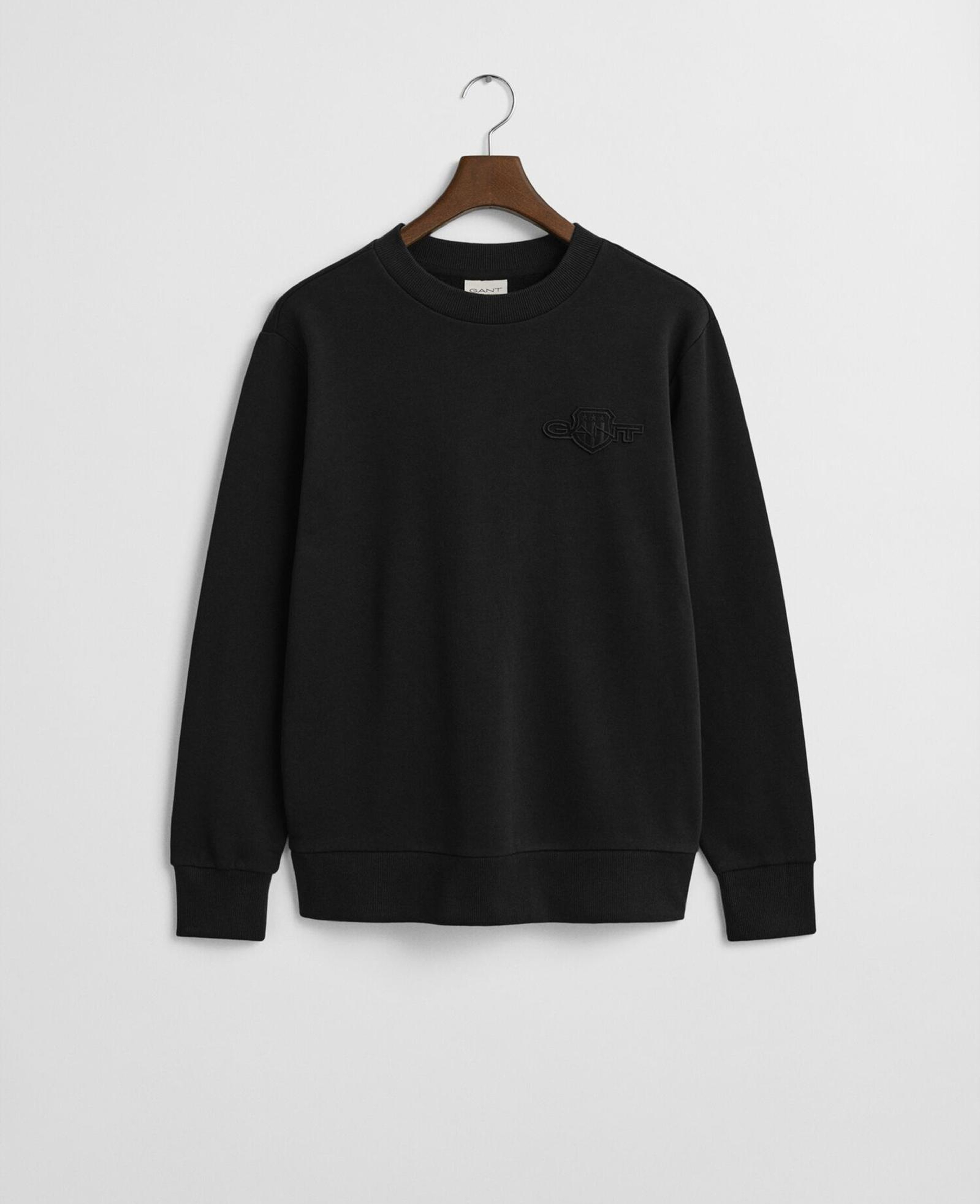 GANT Erkek Siyah Regular Fit Sweatshirt