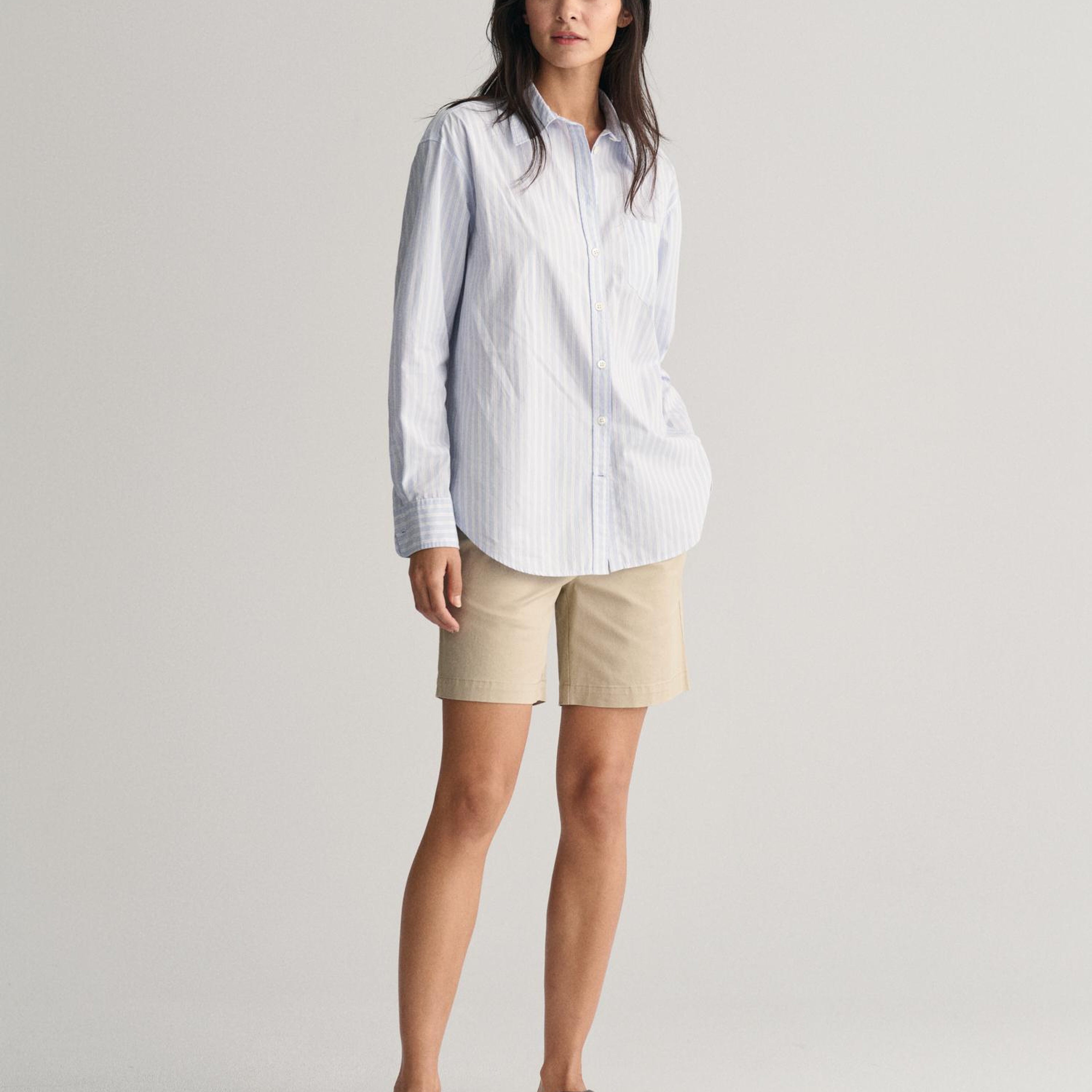 GANT Kadın Bej Slim Fit Şort