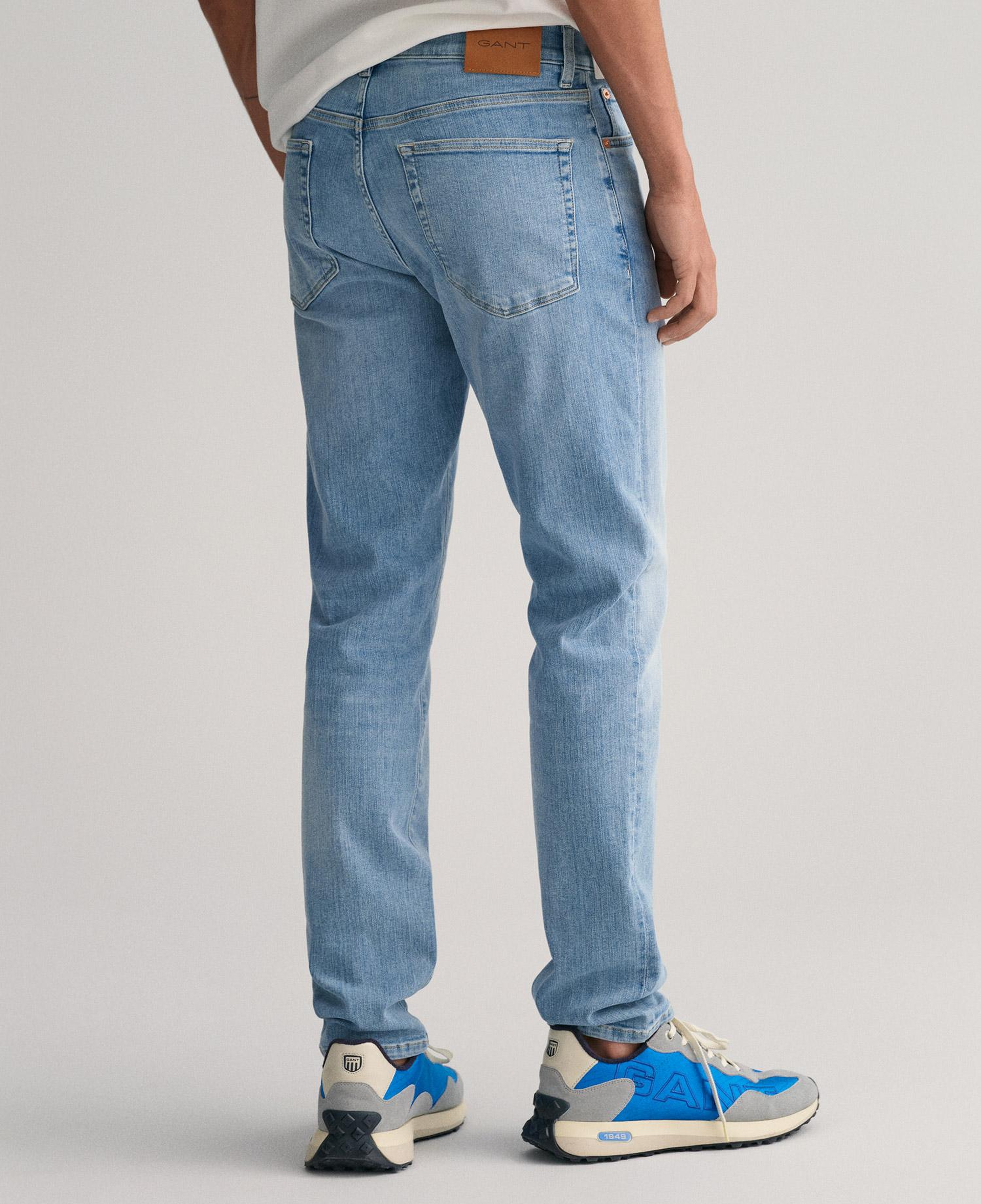 GANT Erkek Mavi Extra Slim Fit Jean Pantolon