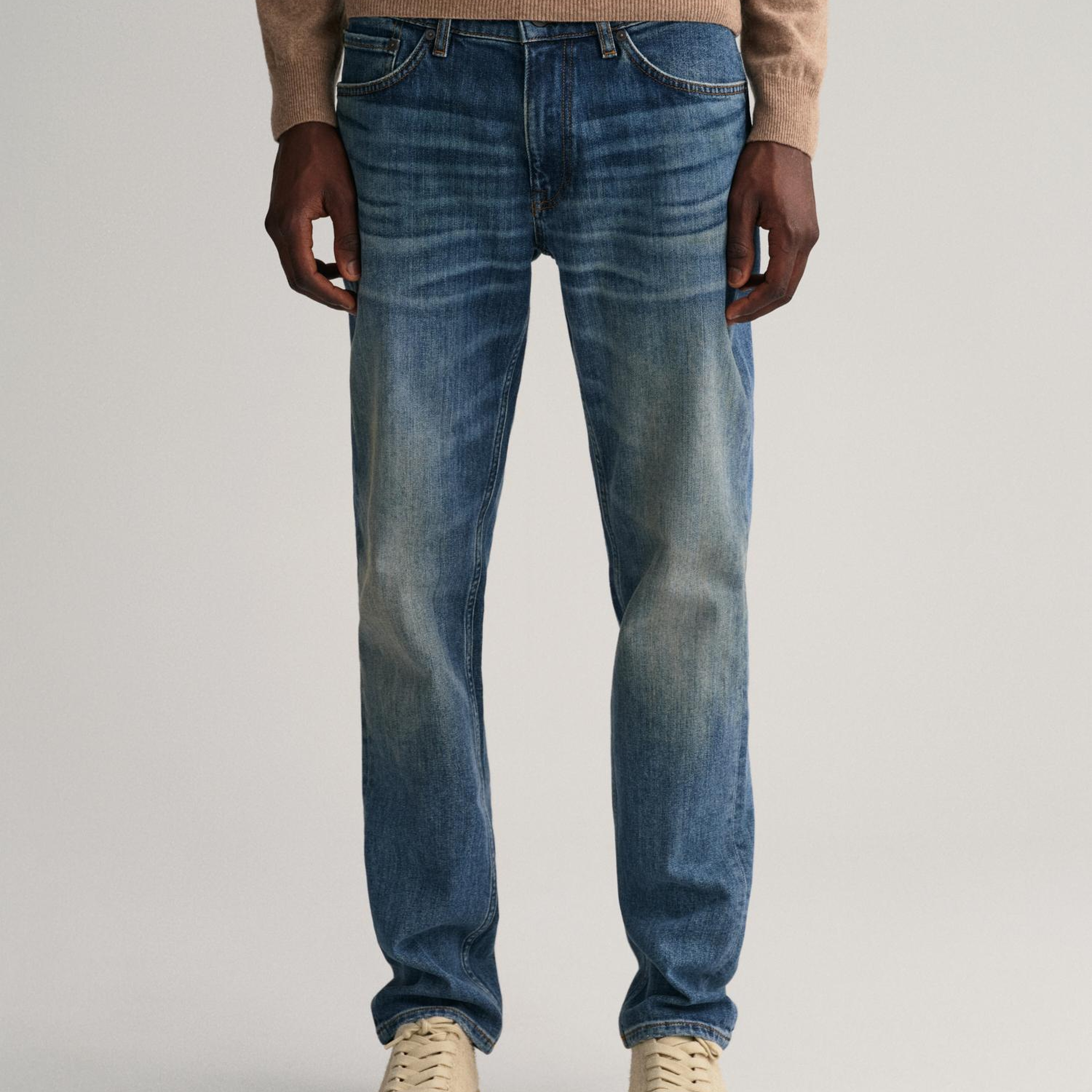 GANT Erkek Mavi Slim Fit Jean Pantolon