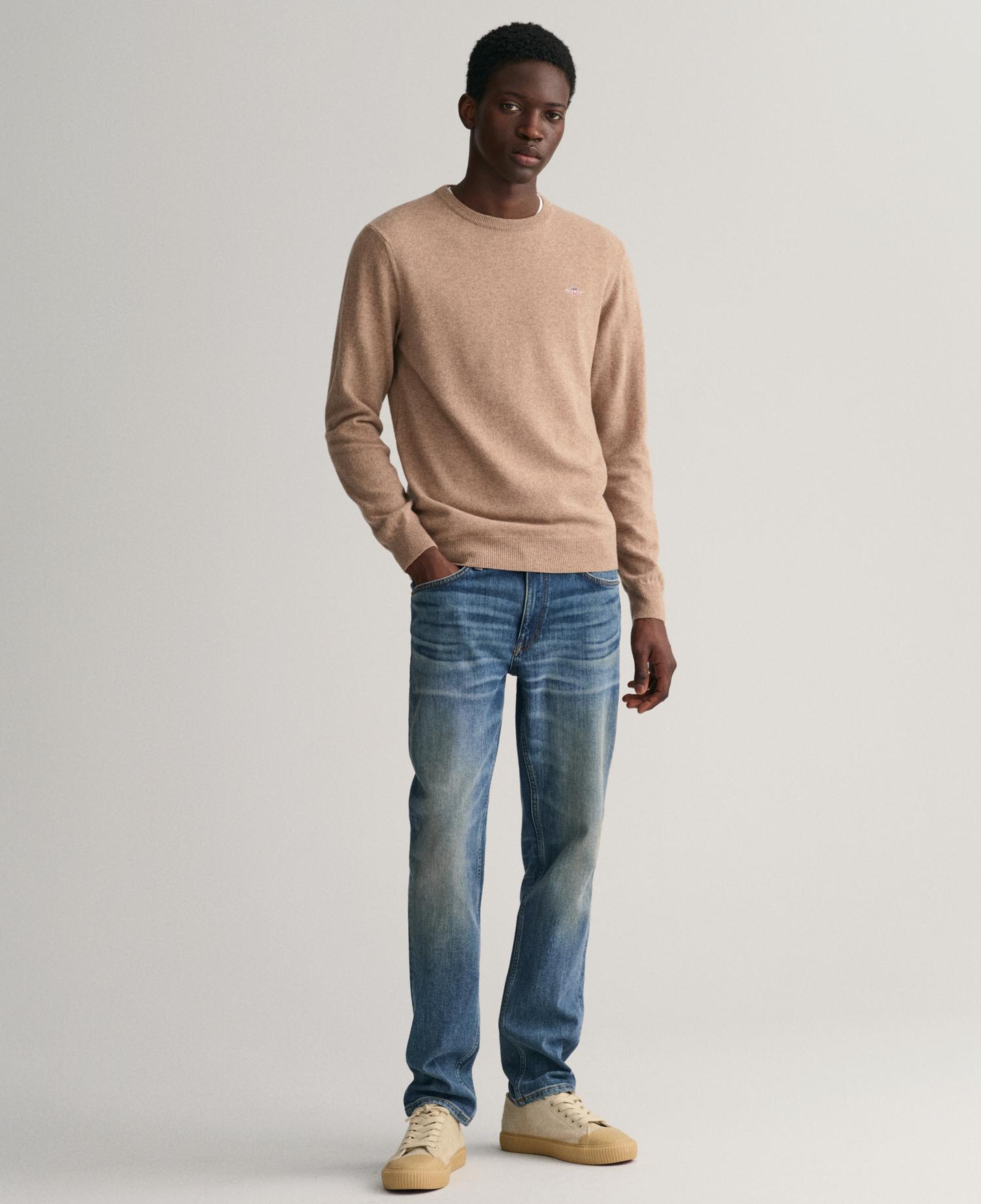 GANT Erkek Mavi Slim Fit Jean Pantolon