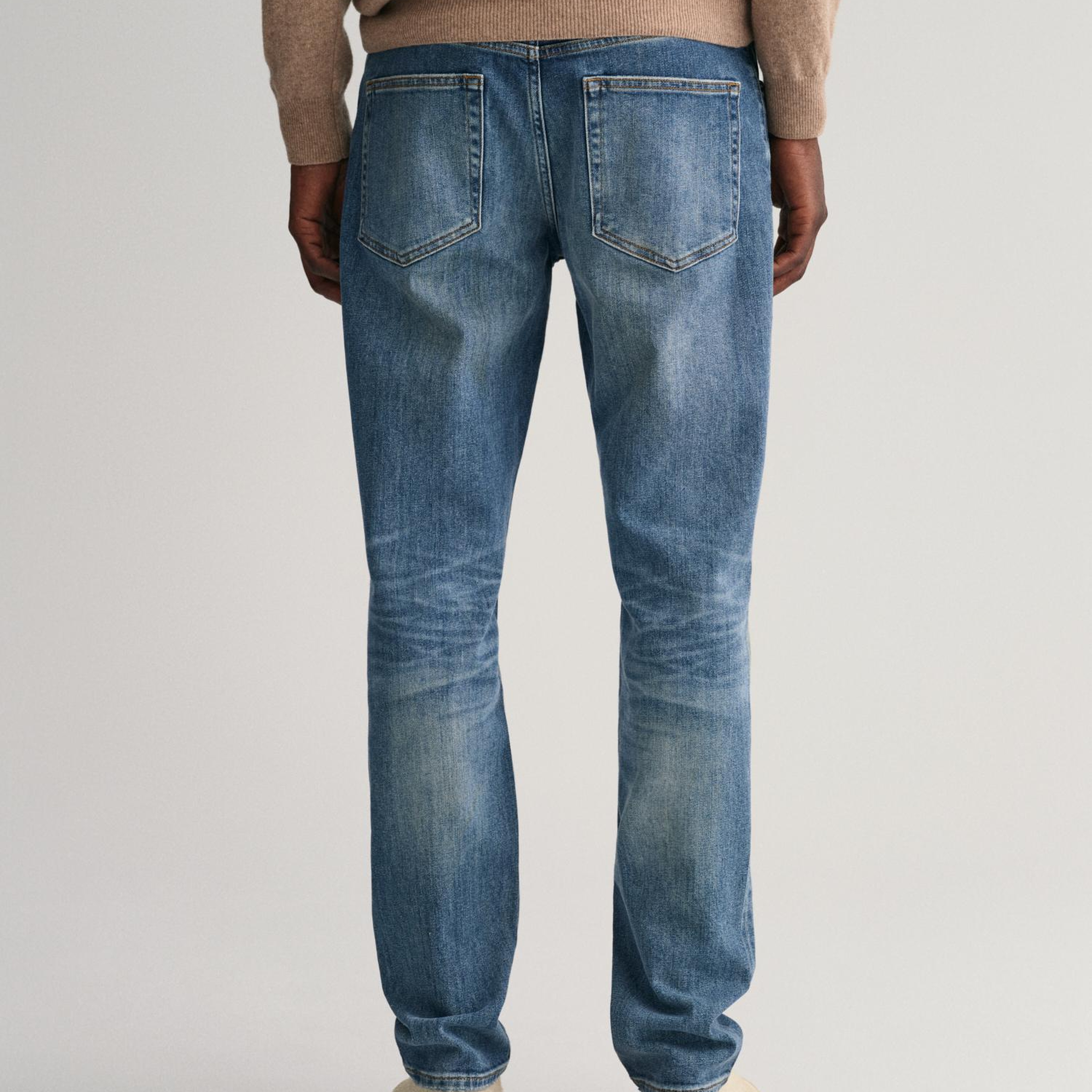 GANT Erkek Mavi Slim Fit Jean Pantolon