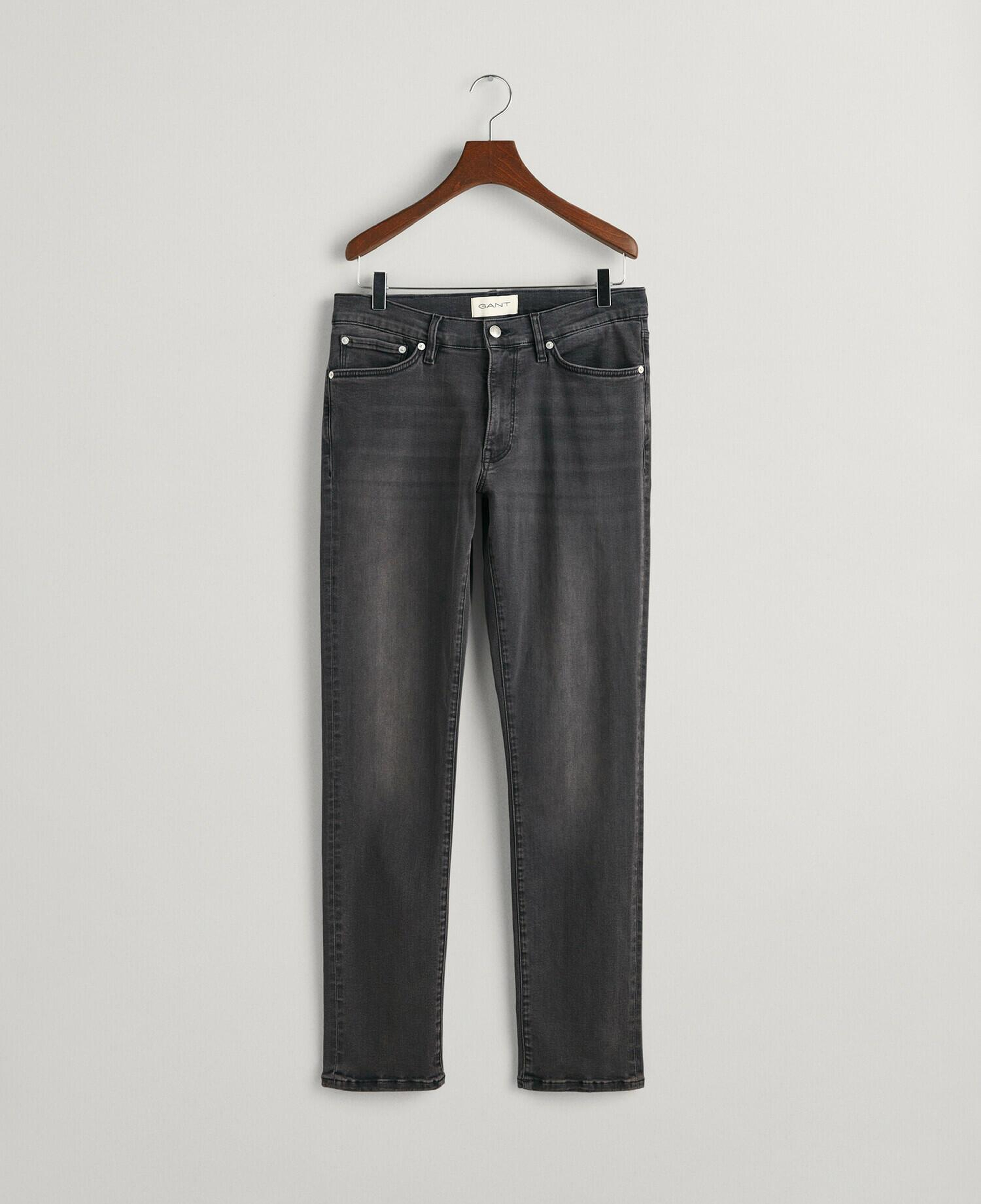 GANT Erkek Siyah Extra Slim Fit Active Recover Jean