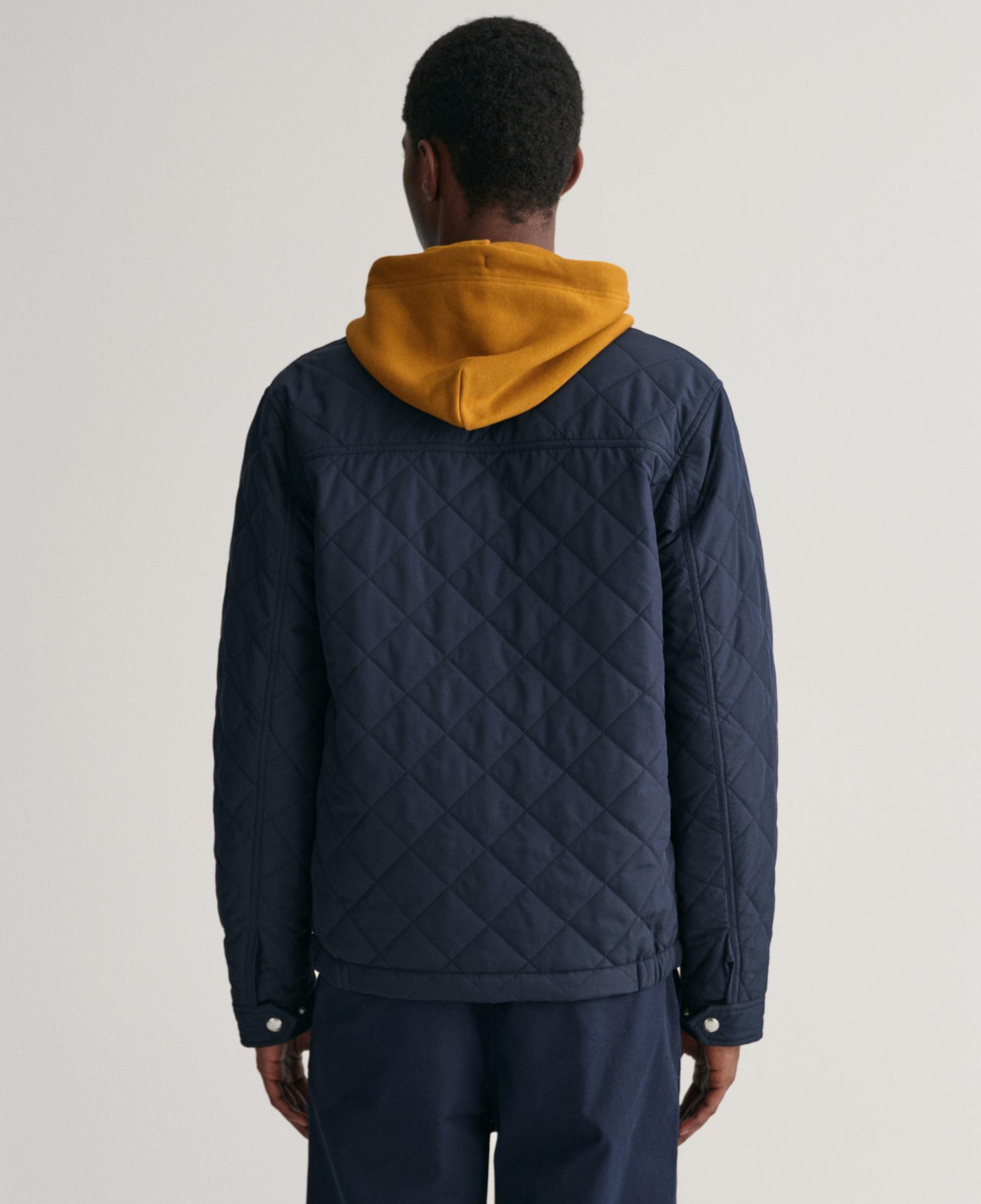 GANT Erkek Lacivert Dik Yaka Logolu Ceket