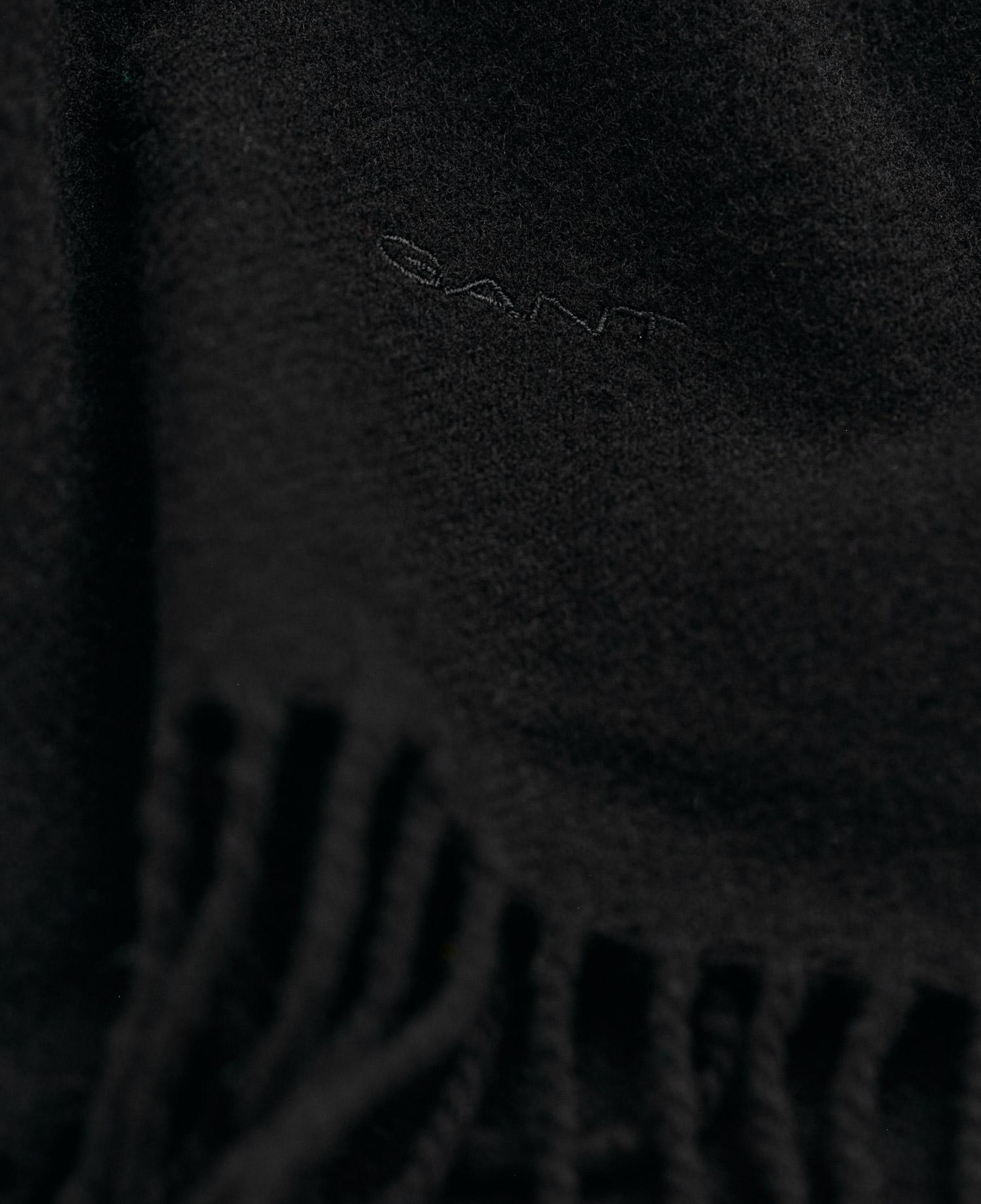 GANT Unisex Siyah Logolu Atkı