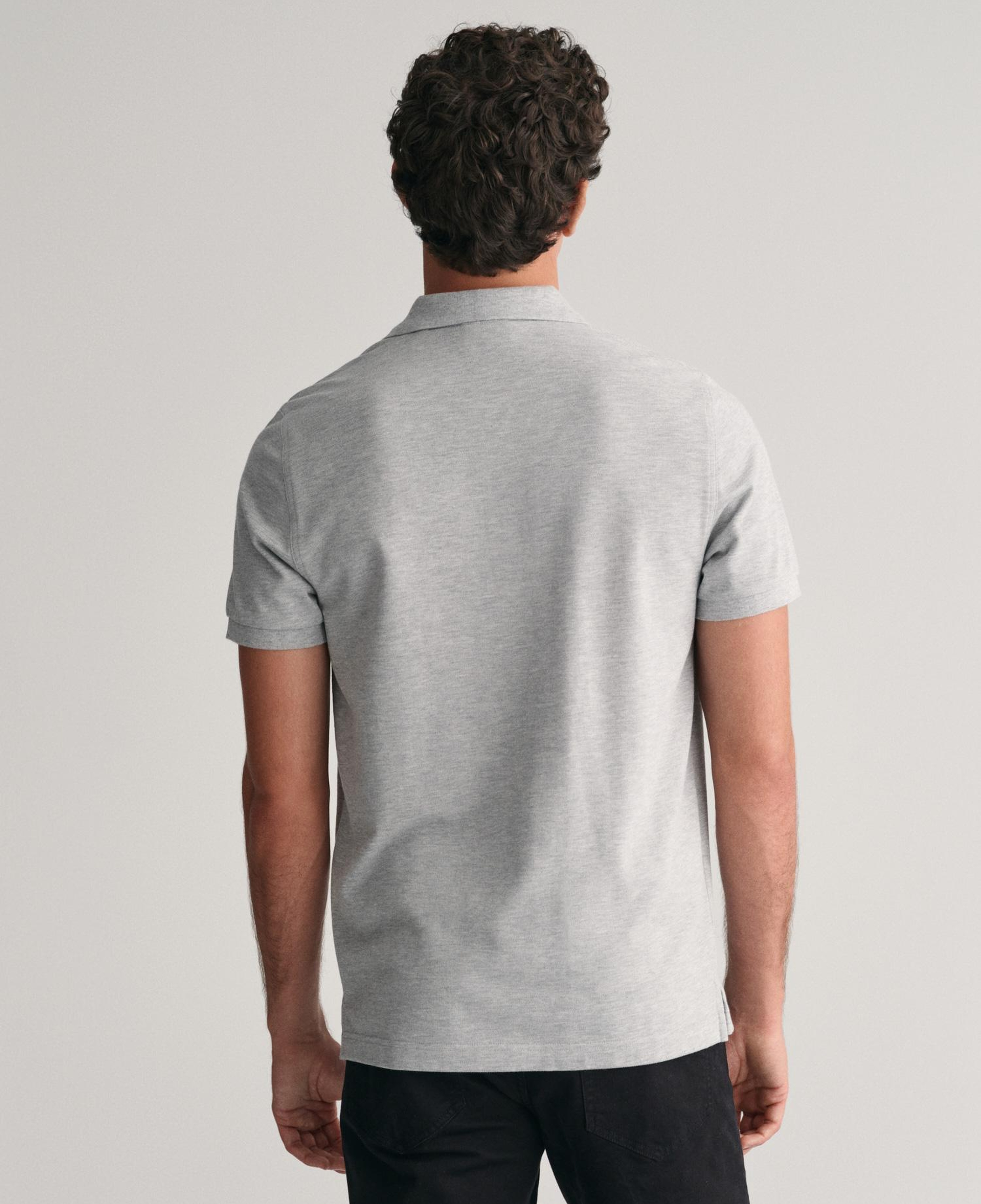 GANT Erkek Gri Regular Fit Polo
