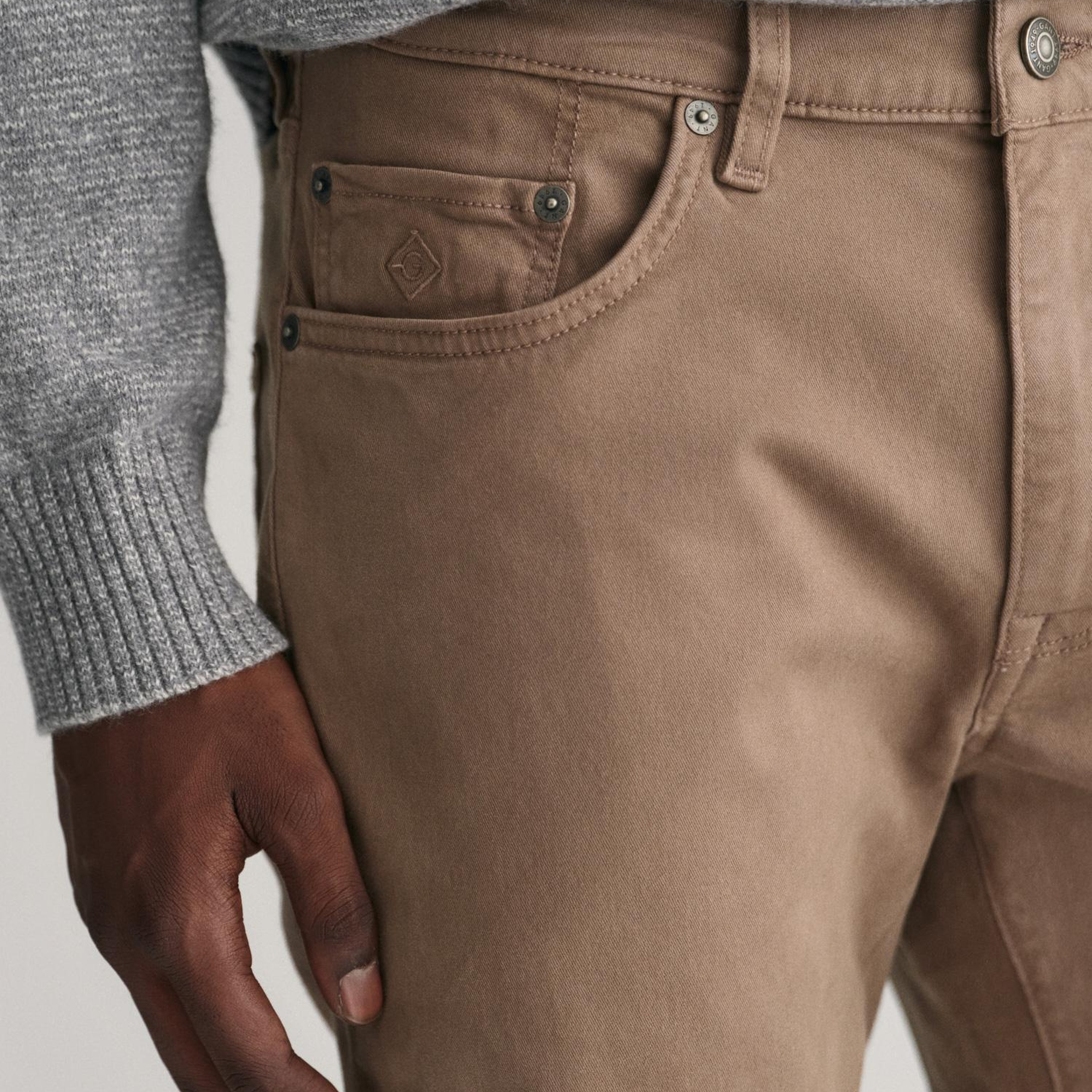 GANT Erkek Kahverengi Slim Fit Jean