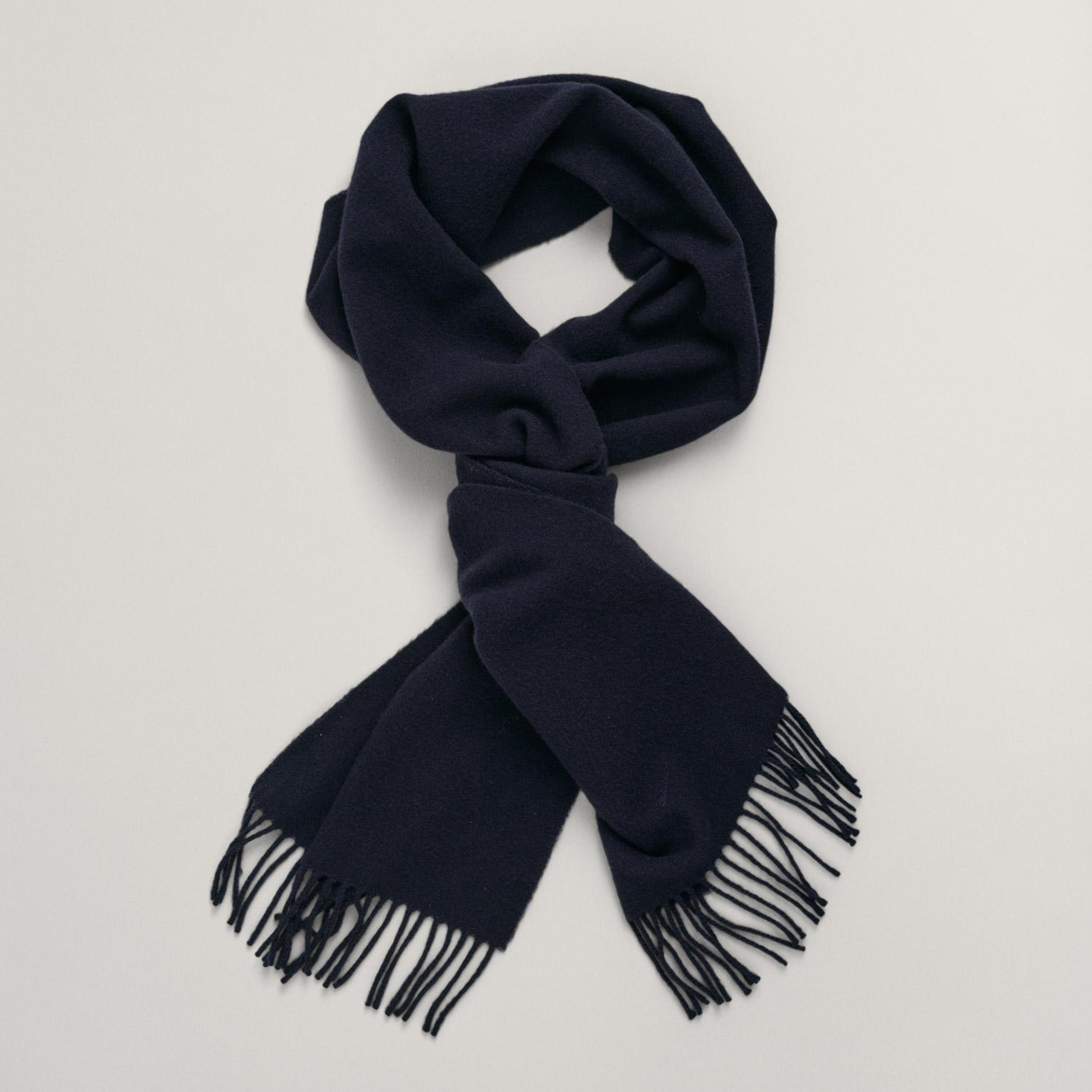 GANT Unisex Lacivert Logolu Atkı