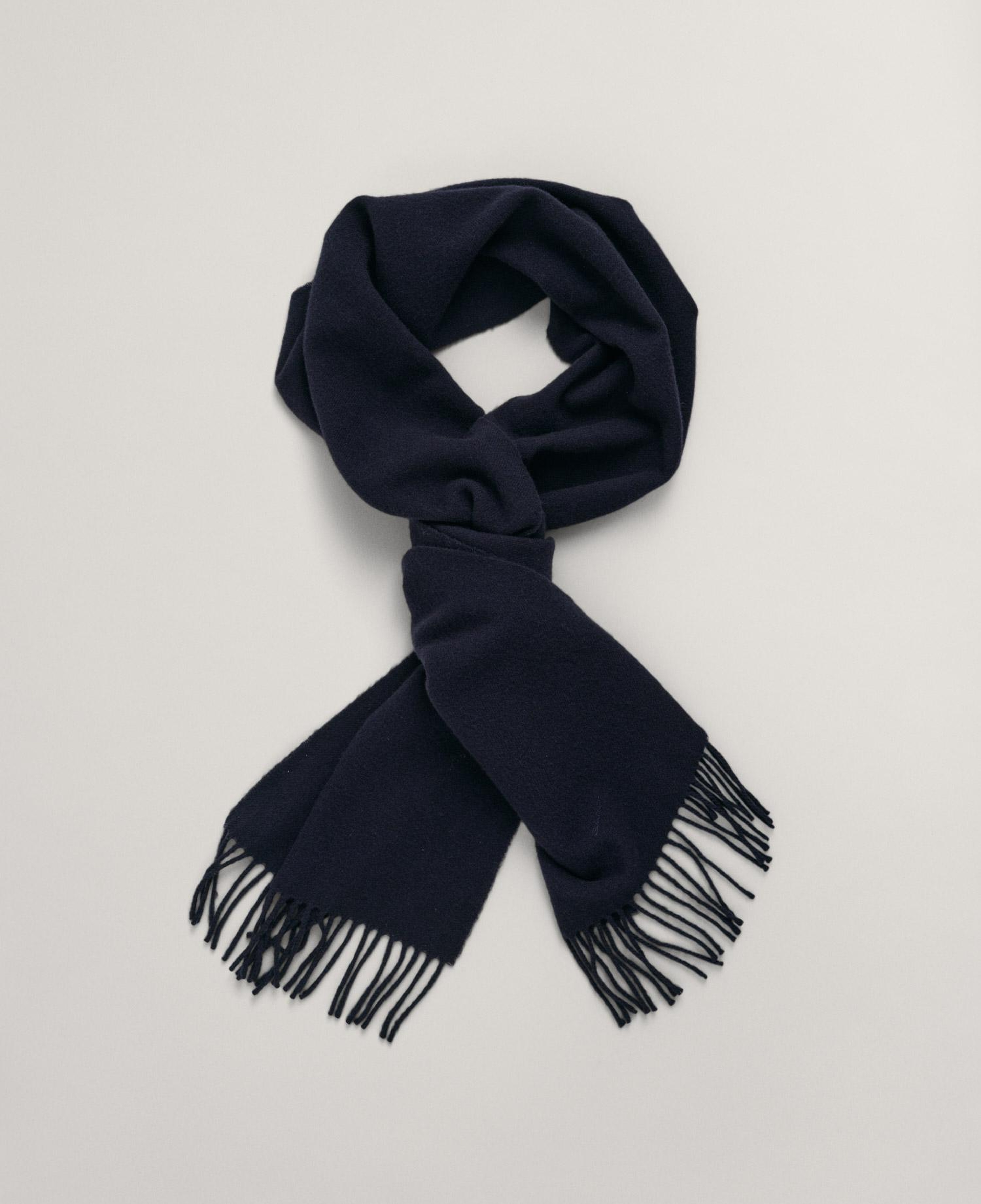 GANT Unisex Lacivert Logolu Atkı