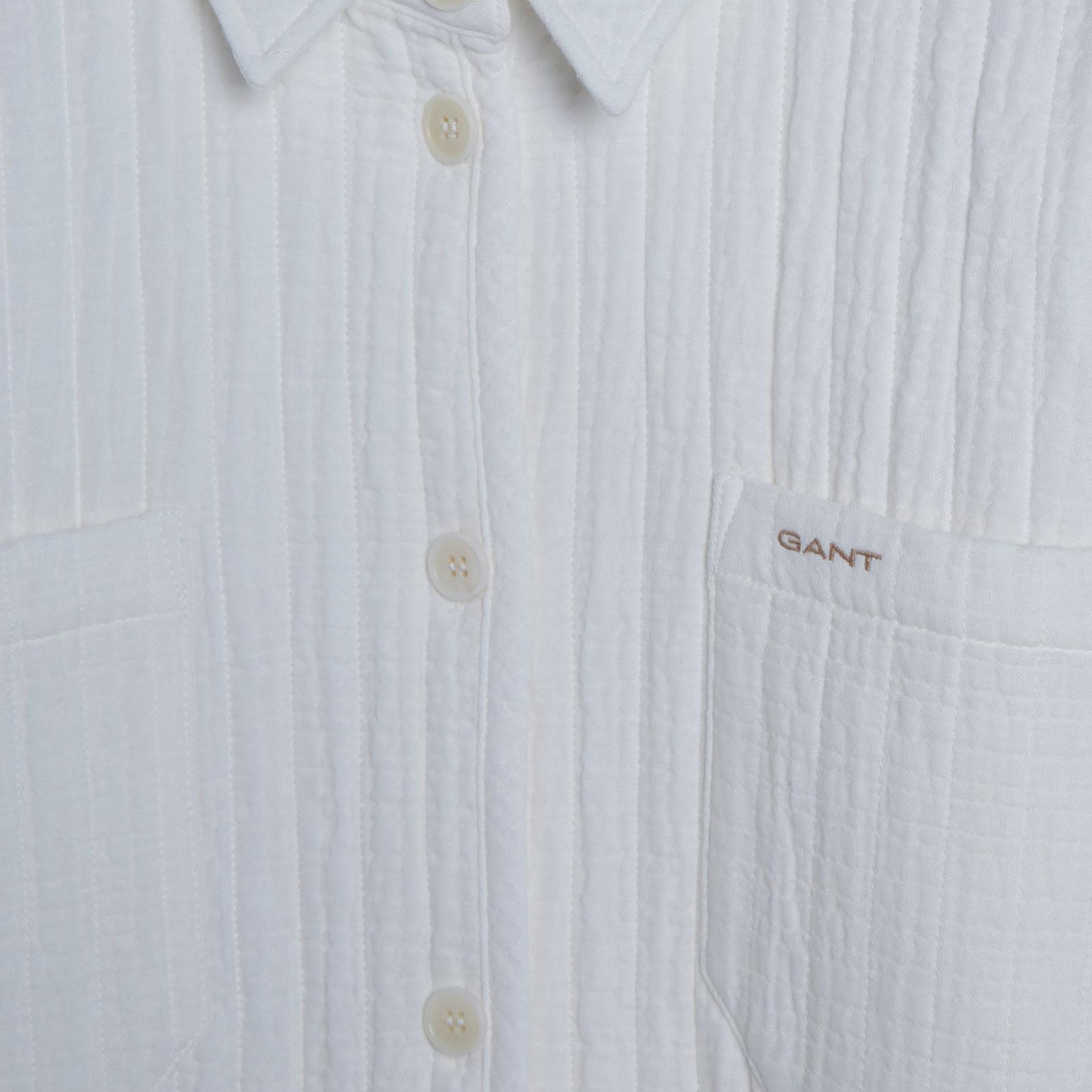 GANT Kadın Krem Regular Fit Klasik Yaka Gömlek