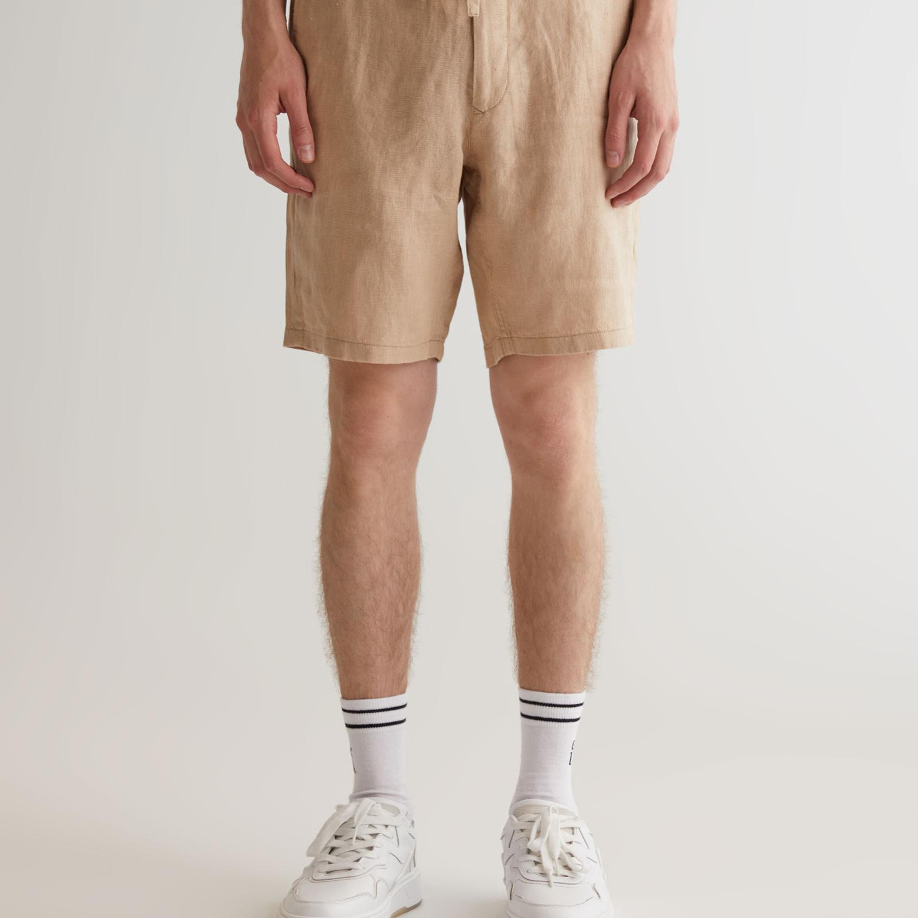 GANT Erkek Bej Relaxed Fit Keten Şort