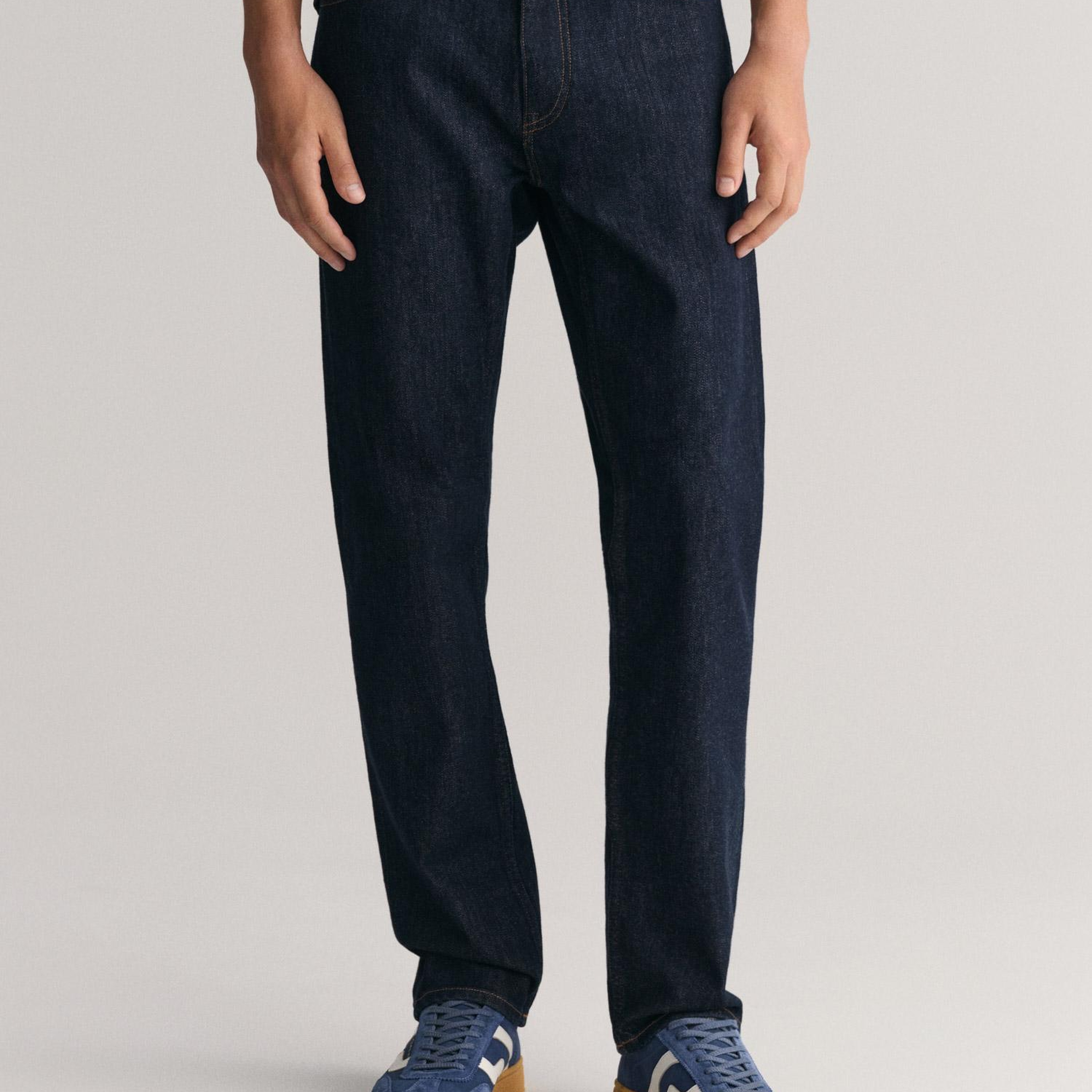 GANT Erkek Lacivert Regular Fit Jean