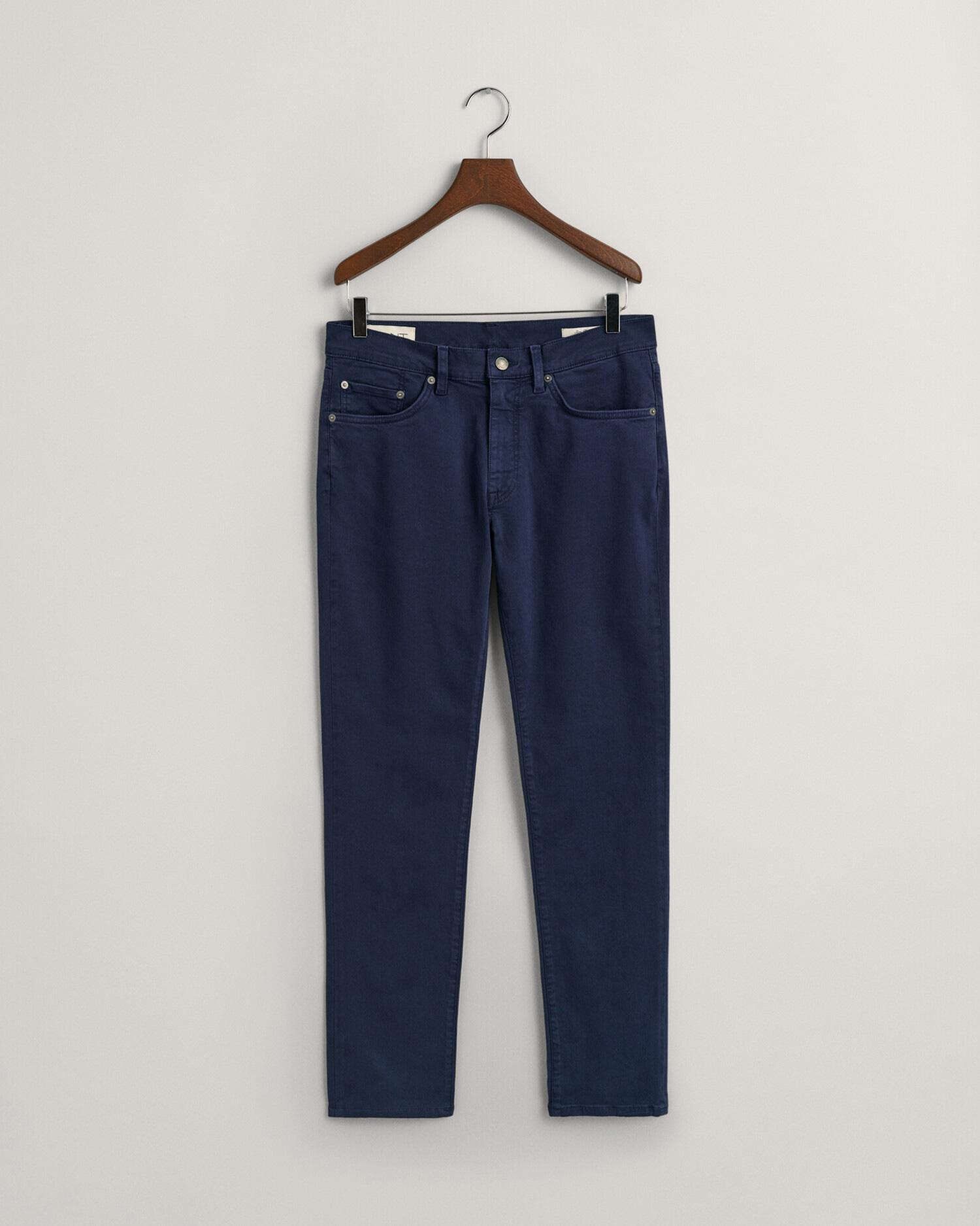 GANT Erkek Lacivert Slim Fit Jean