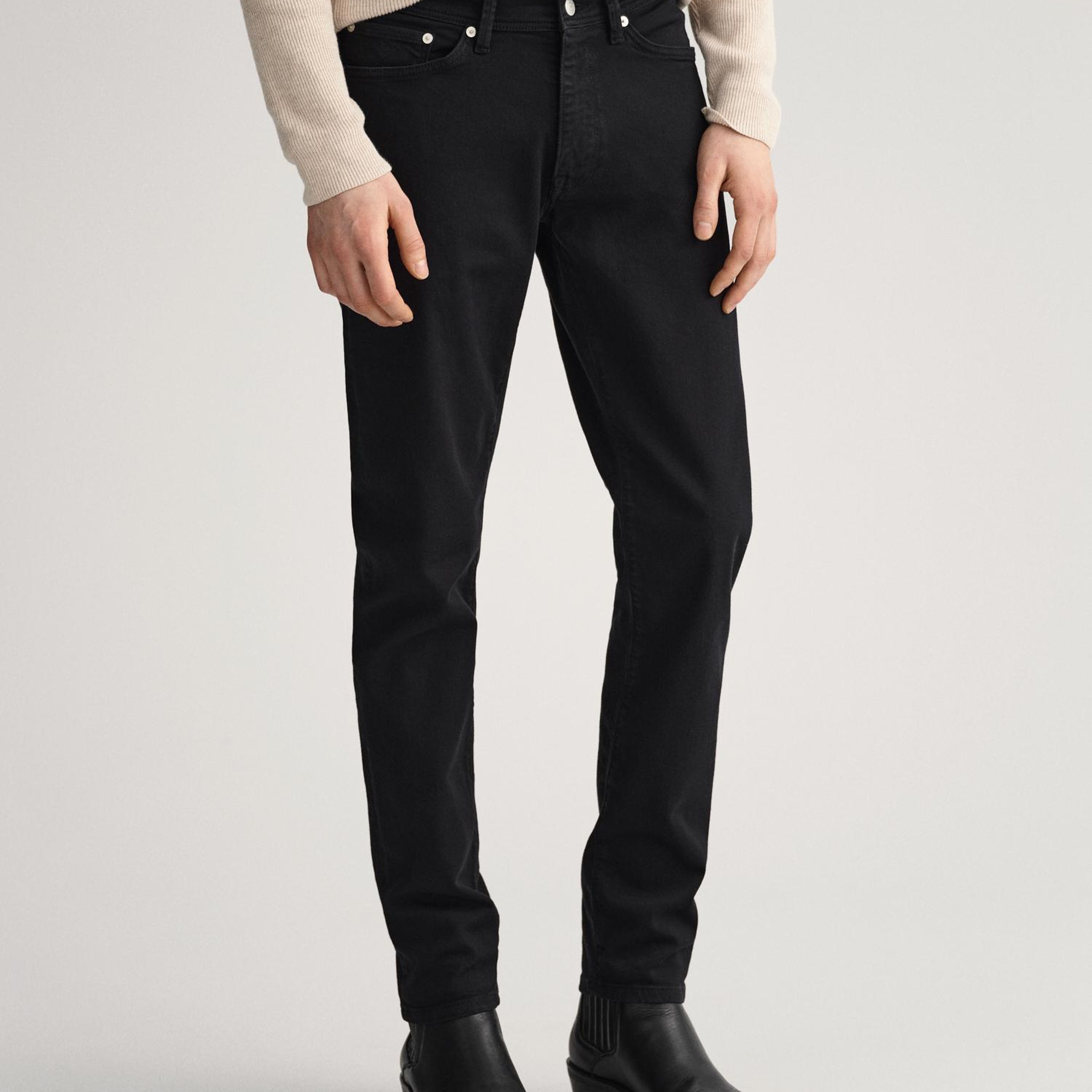 Gant Erkek Siyah Extra Slim Fit Maxen Jean Pantolon