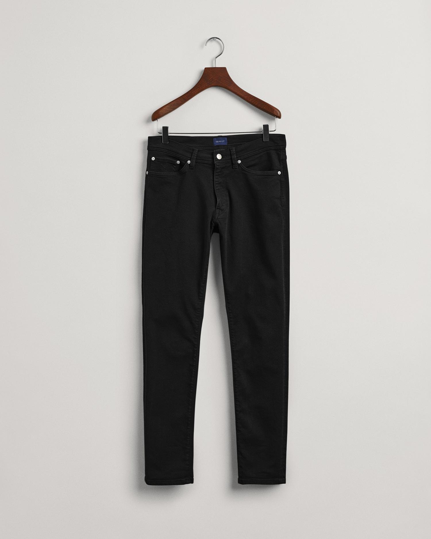 Gant Erkek Siyah Extra Slim Fit Maxen Jean Pantolon