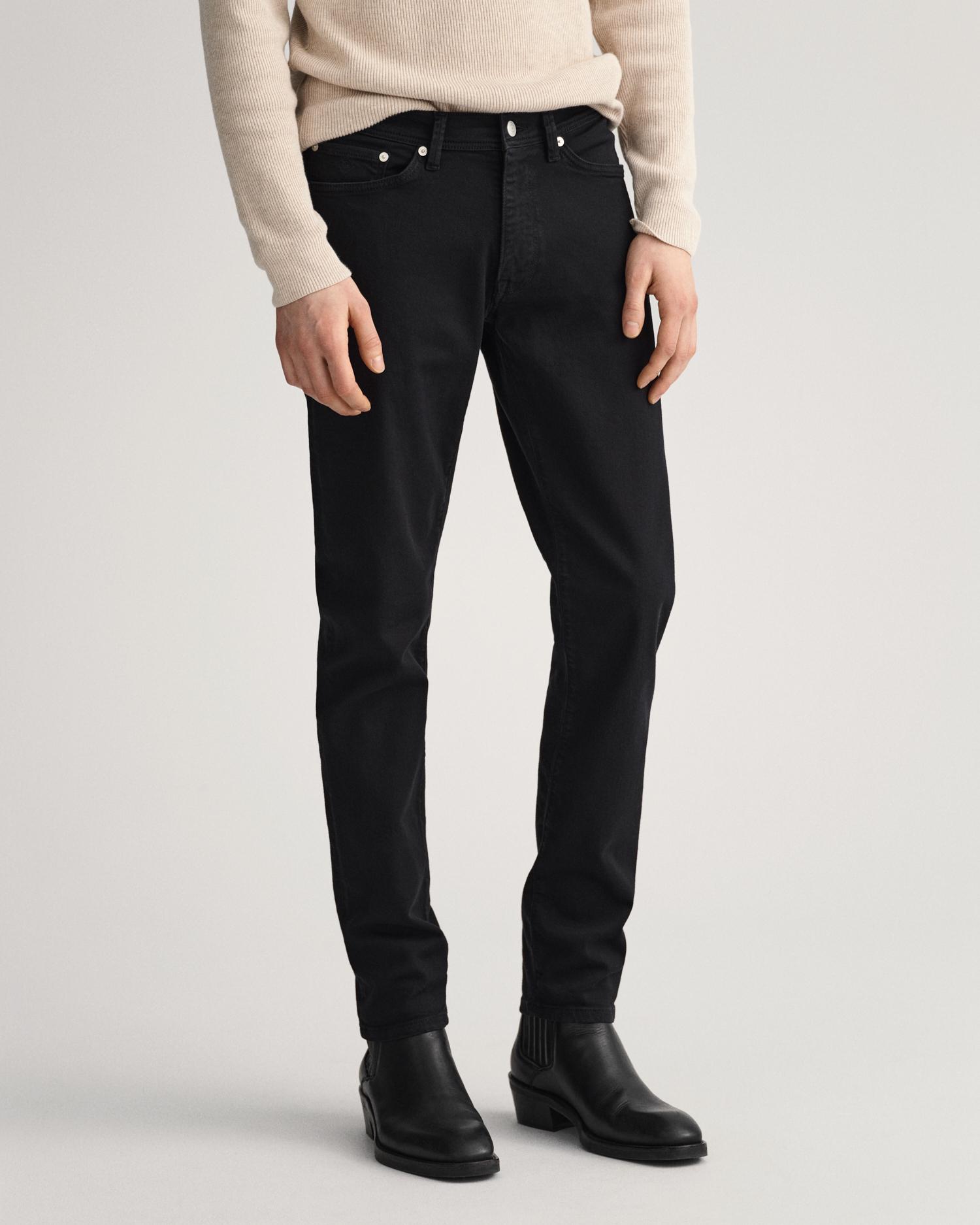 Gant Erkek Siyah Extra Slim Fit Maxen Jean Pantolon