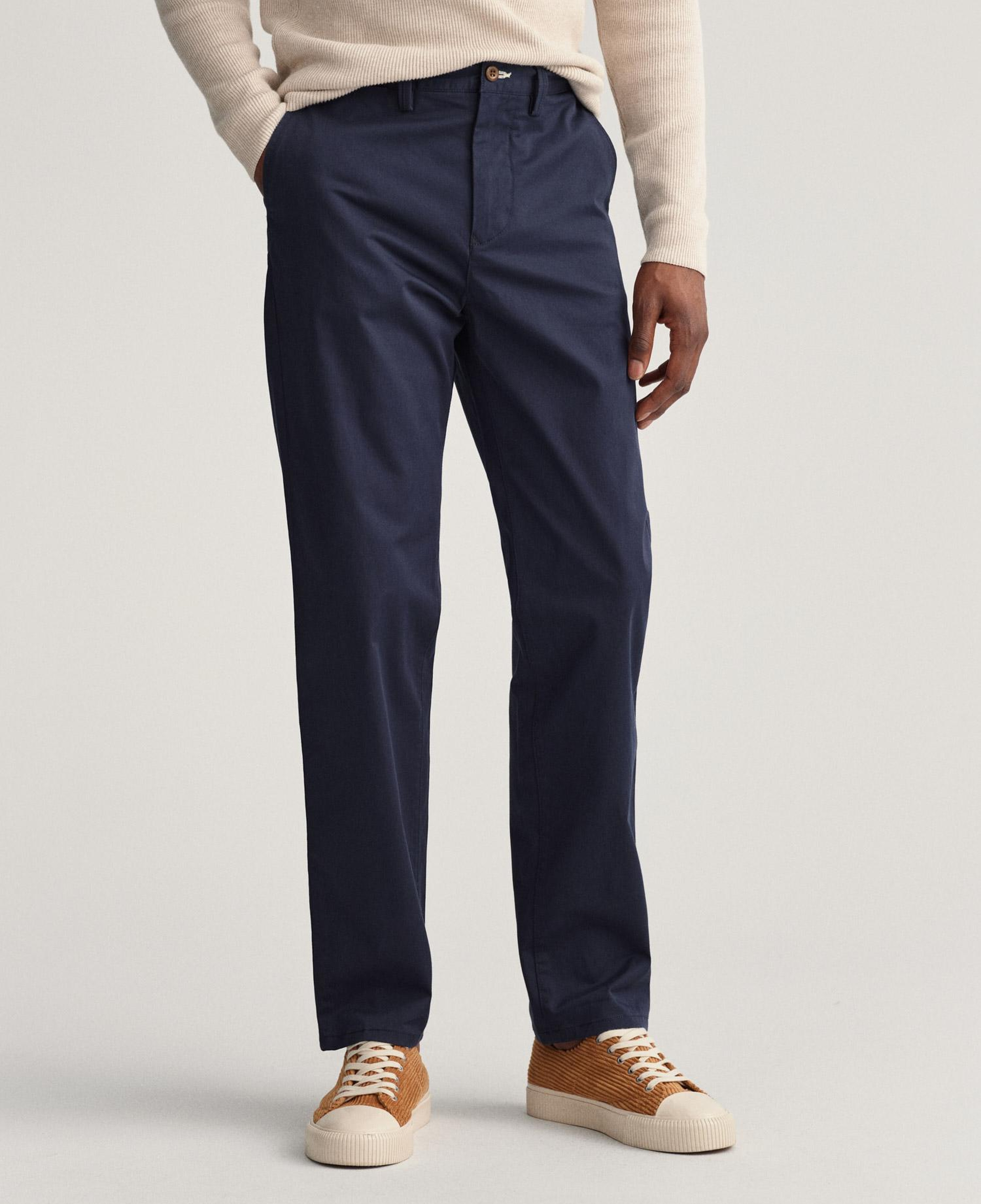 GANT Erkek Lacivert Regular Fit Allister Pantolon