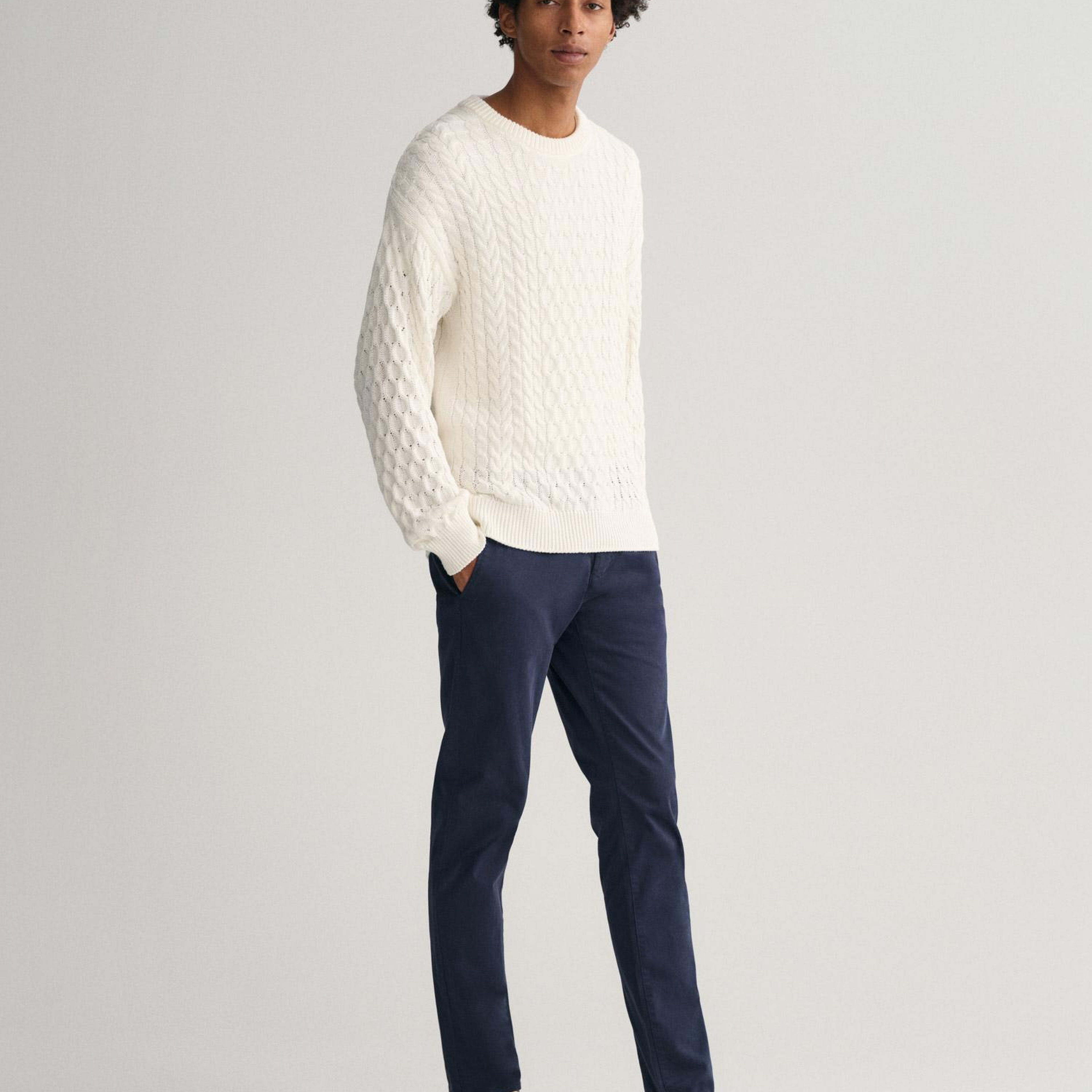 GANT Erkek Lacivert Extra Slim Fit Pantolon