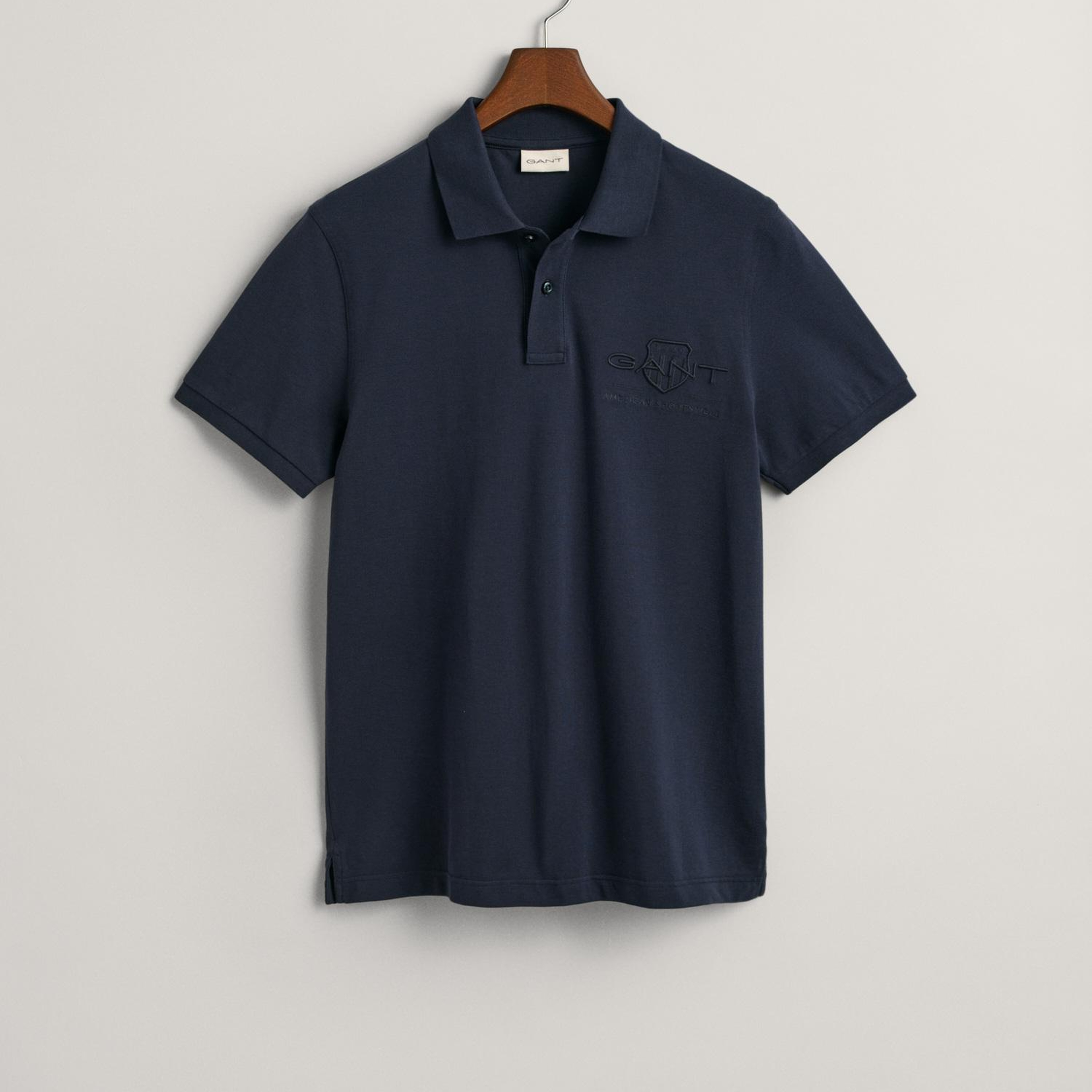GANT Erkek Lacivert Regular Fit Logolu Polo