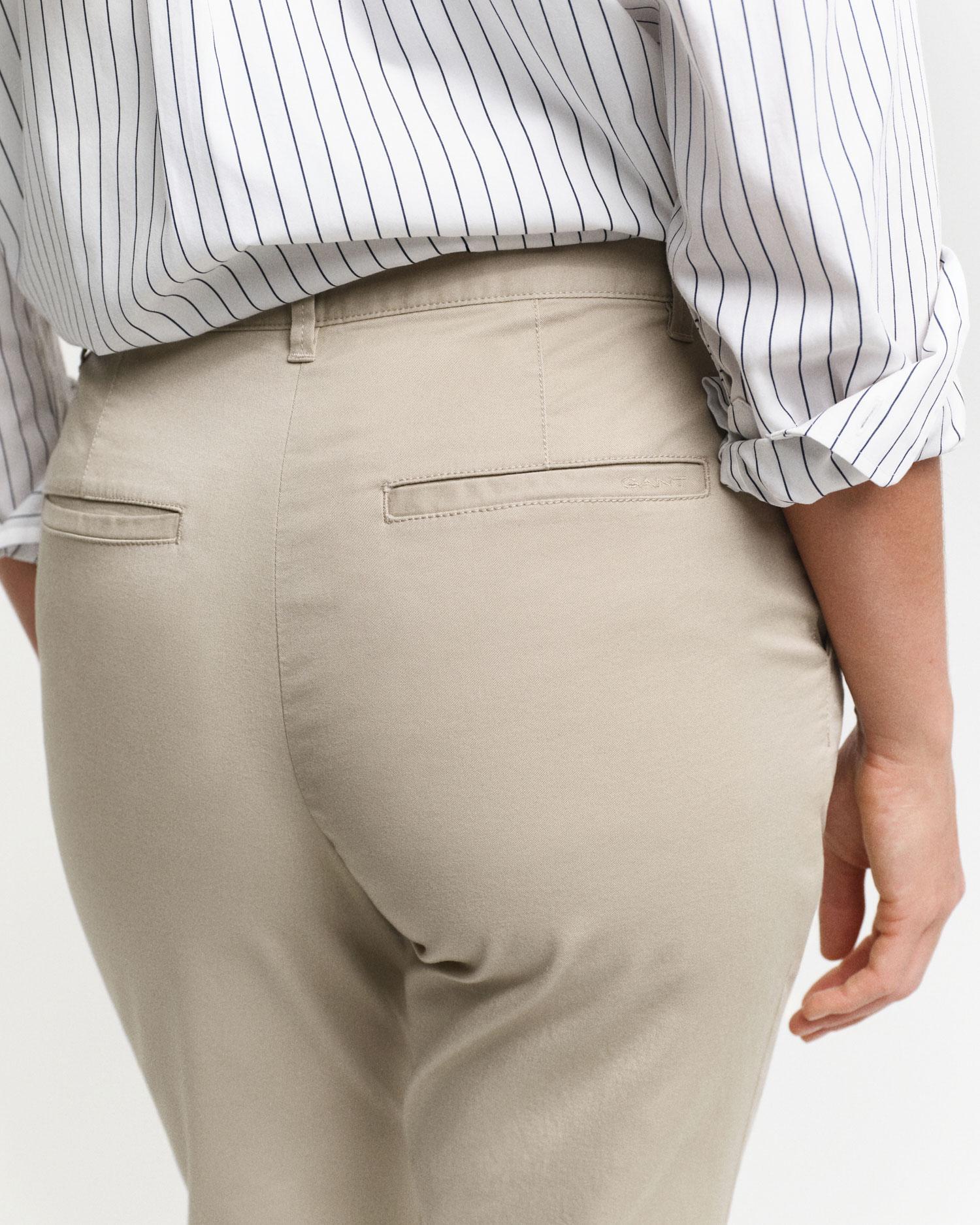 GANT Kadın Bej Slim Fit Pantolon