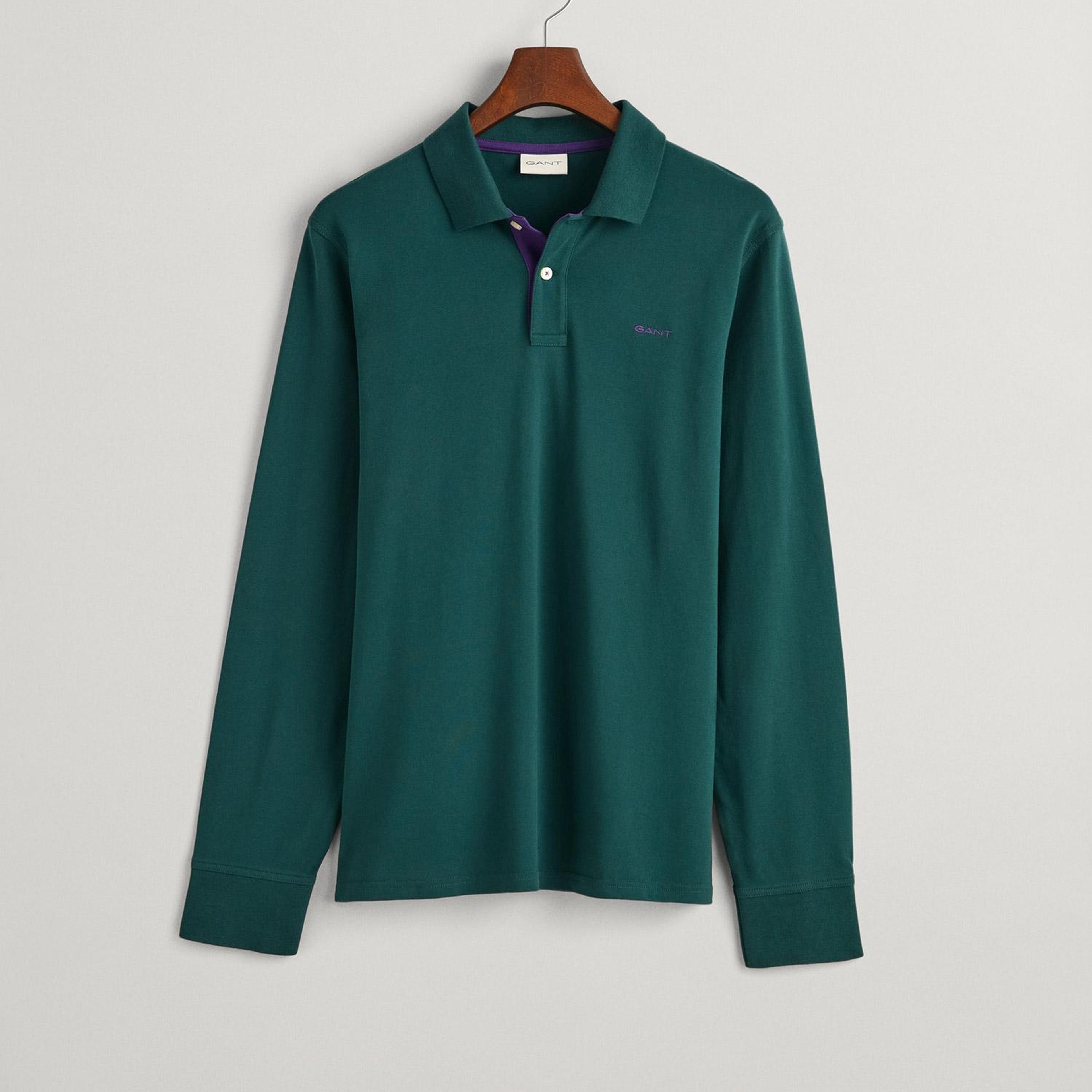 GANT Erkek Yeşil Regular Fit Logolu Polo