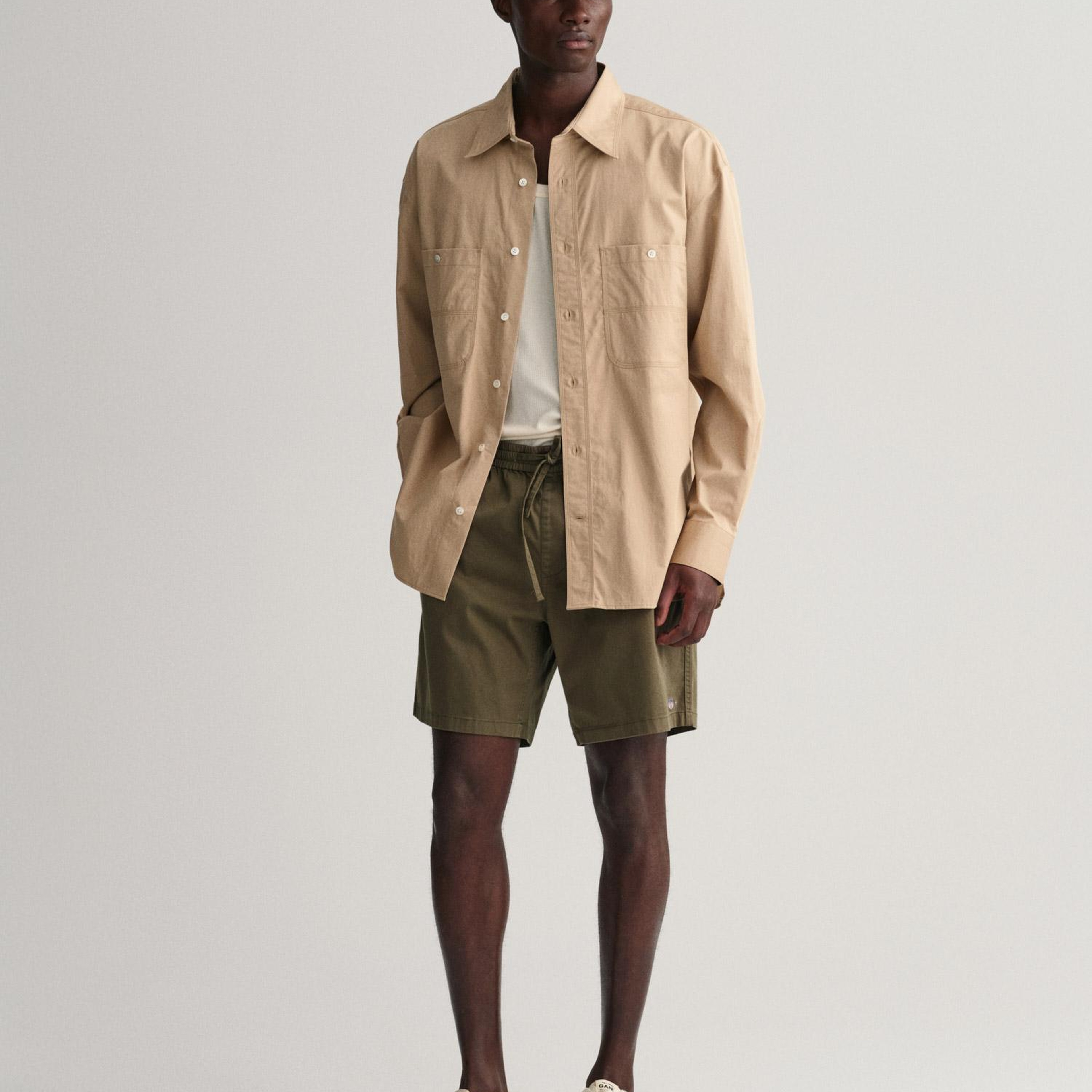 GANT Erkek Yeşil Regular Fit Şort