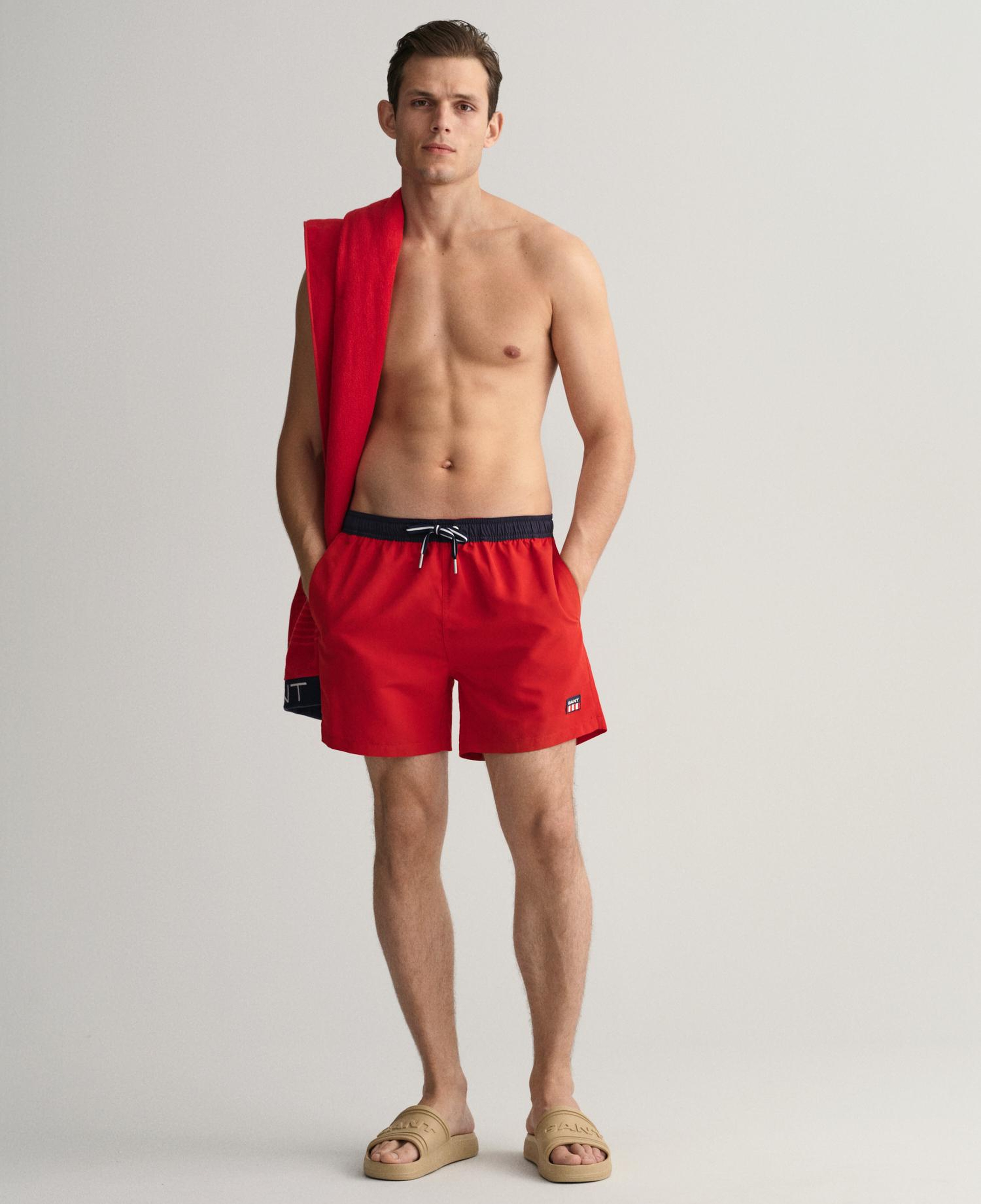 GANT Erkek Kırmızı Mayo Şort
