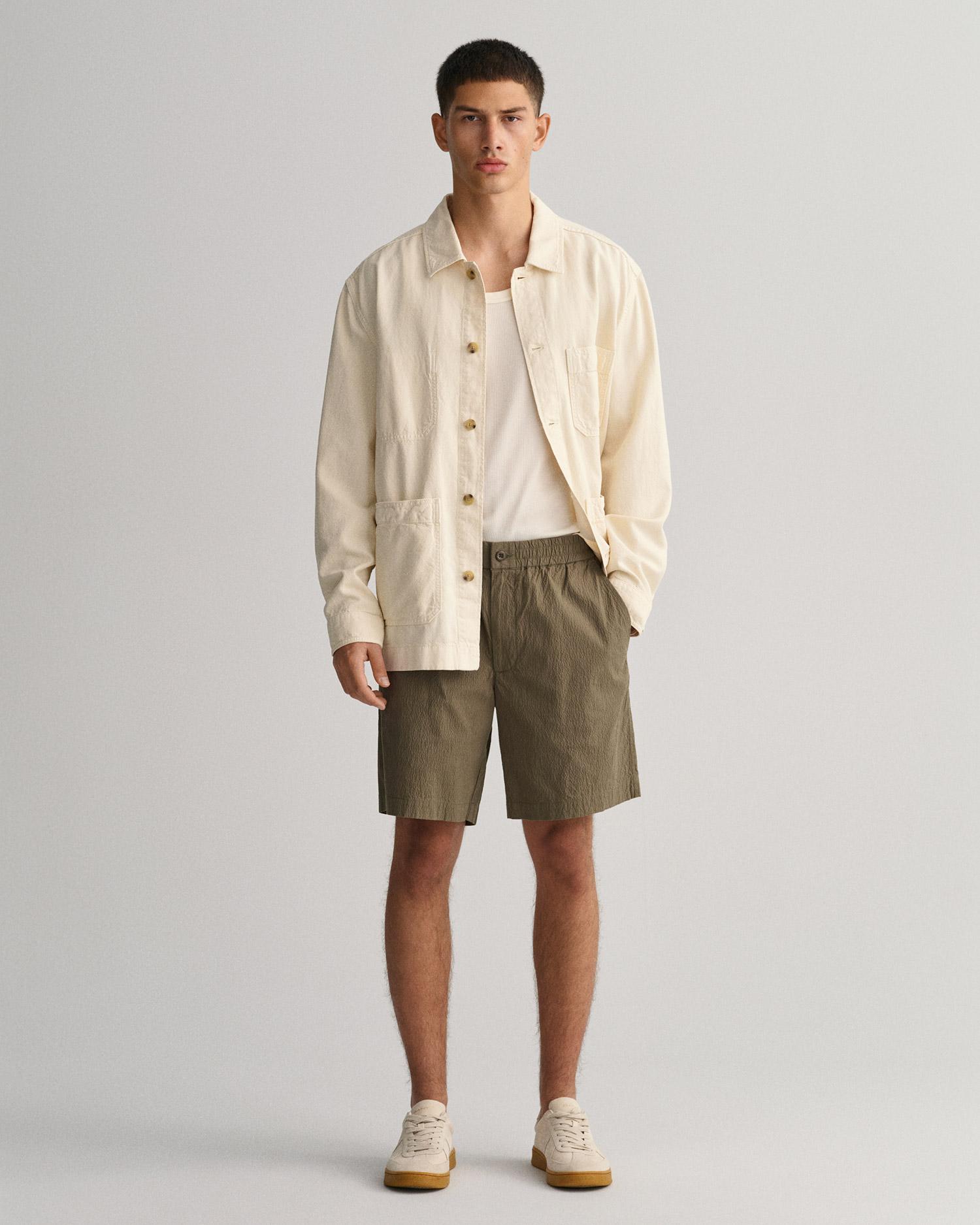 GANT Erkek Yeşil Regular Fit Şort