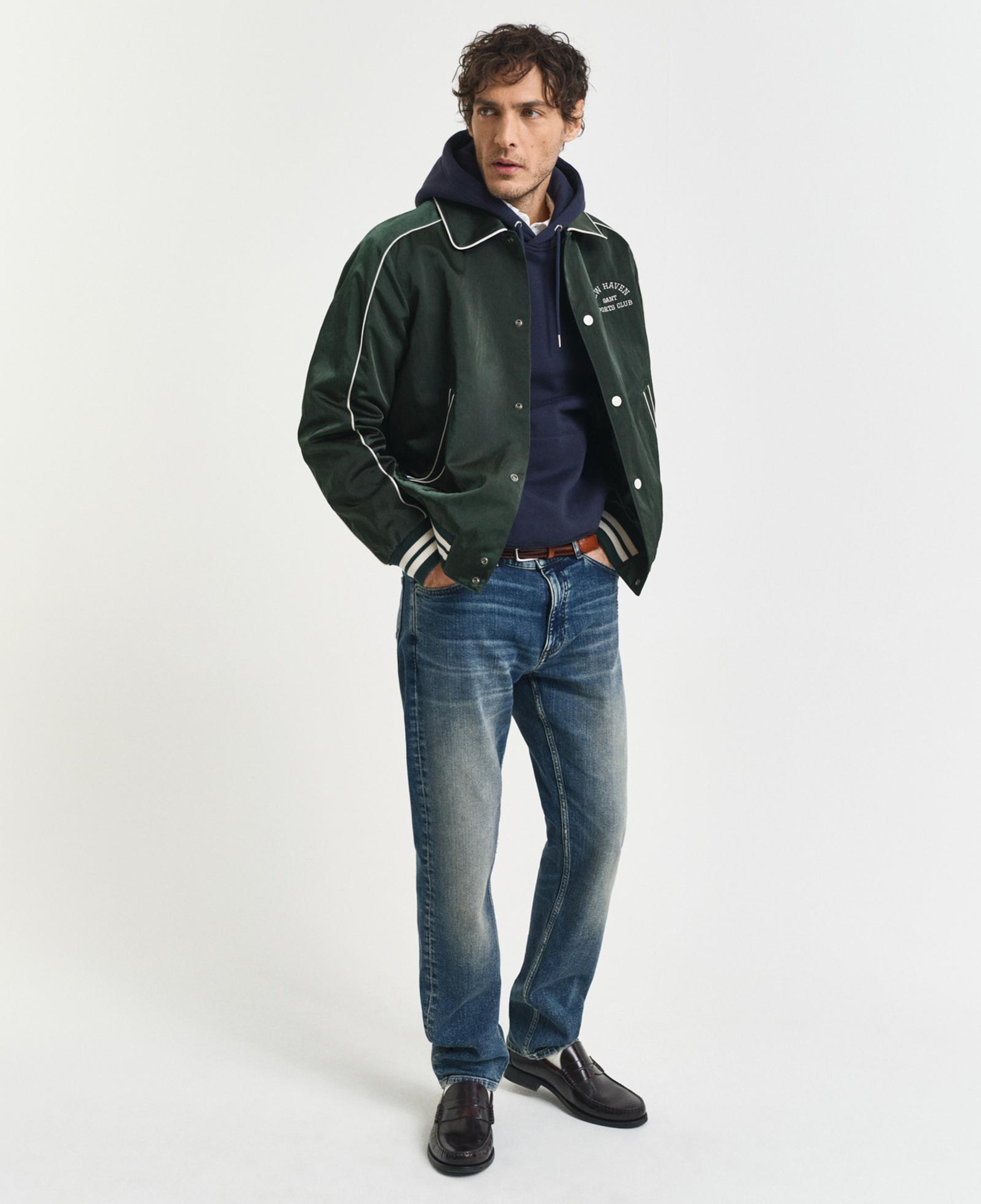 GANT Erkek Lacivert Regular Fit Kapüşonlu Sweatshirt