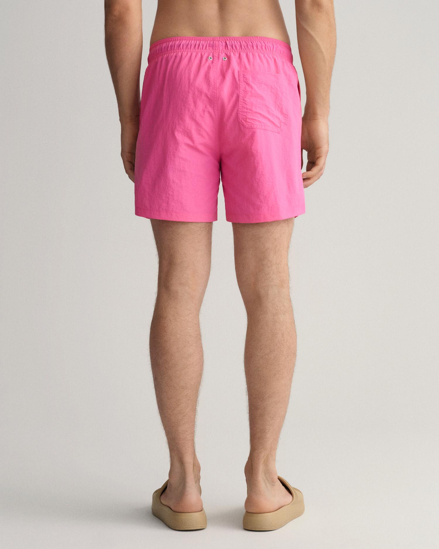 GANT Erkek Pembe Classic Fit Mayo Şort