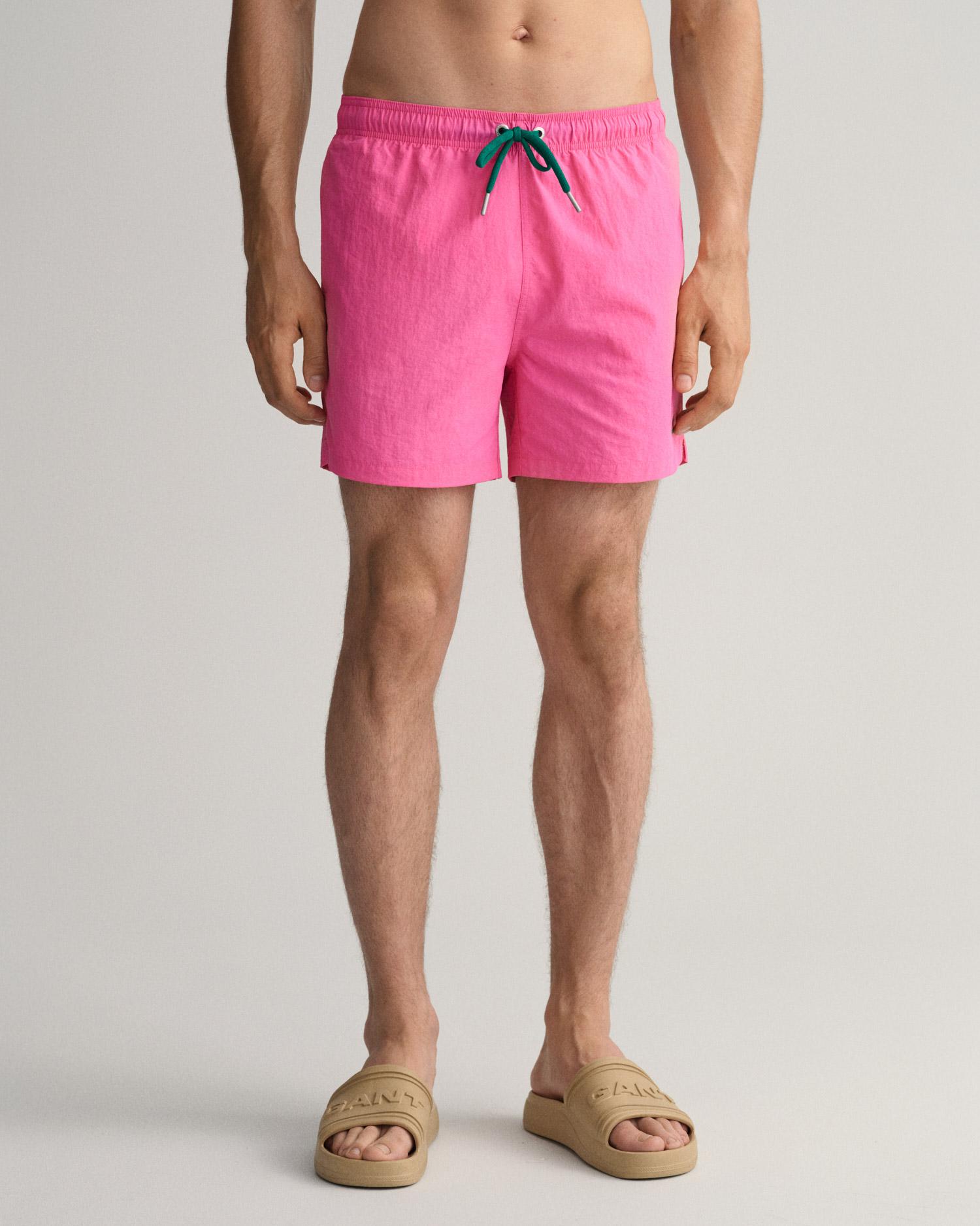 GANT Erkek Pembe Classic Fit Mayo Şort