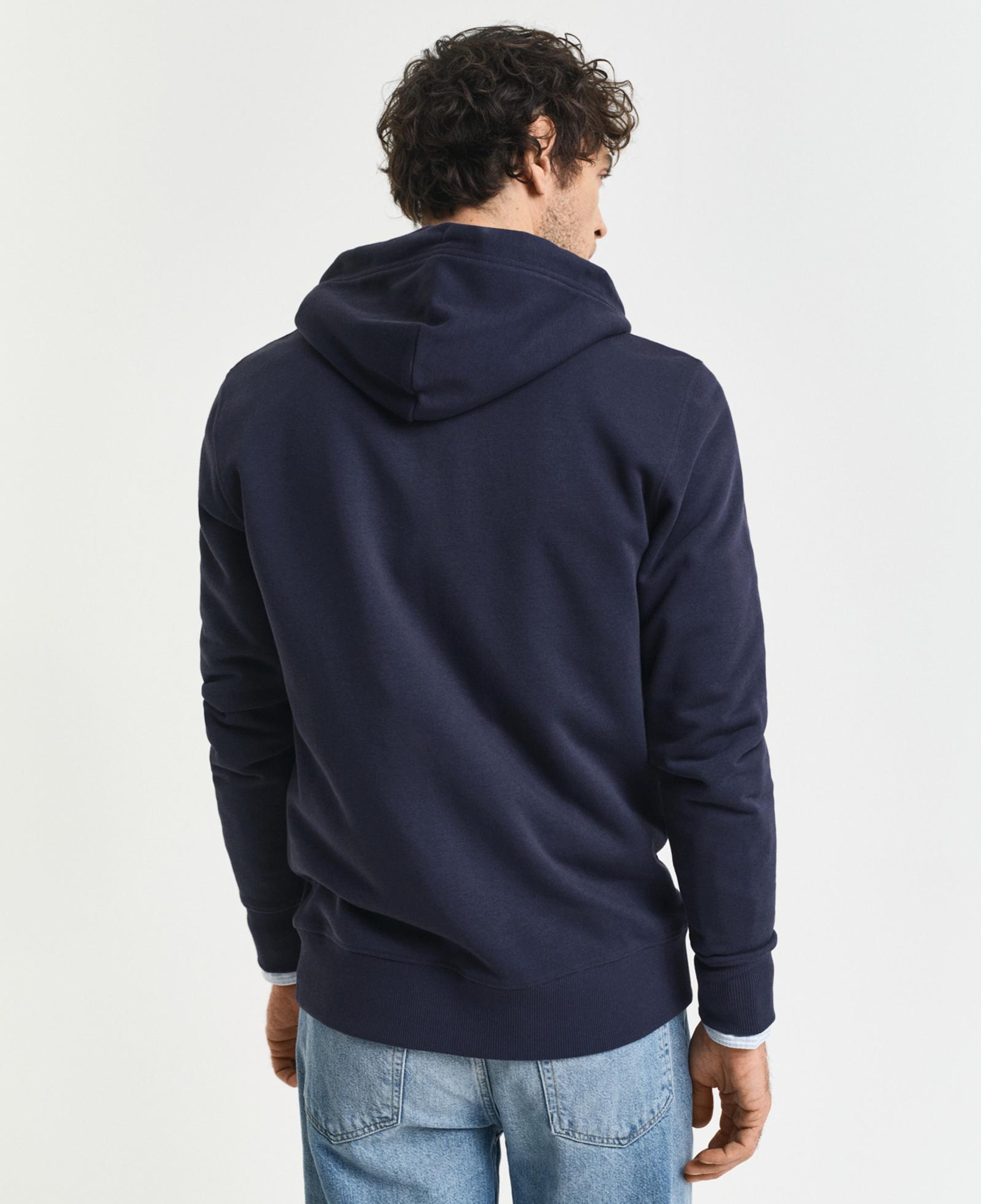 GANT Erkek Lacivert Regular Fit Fermuarlı Sweatshirt