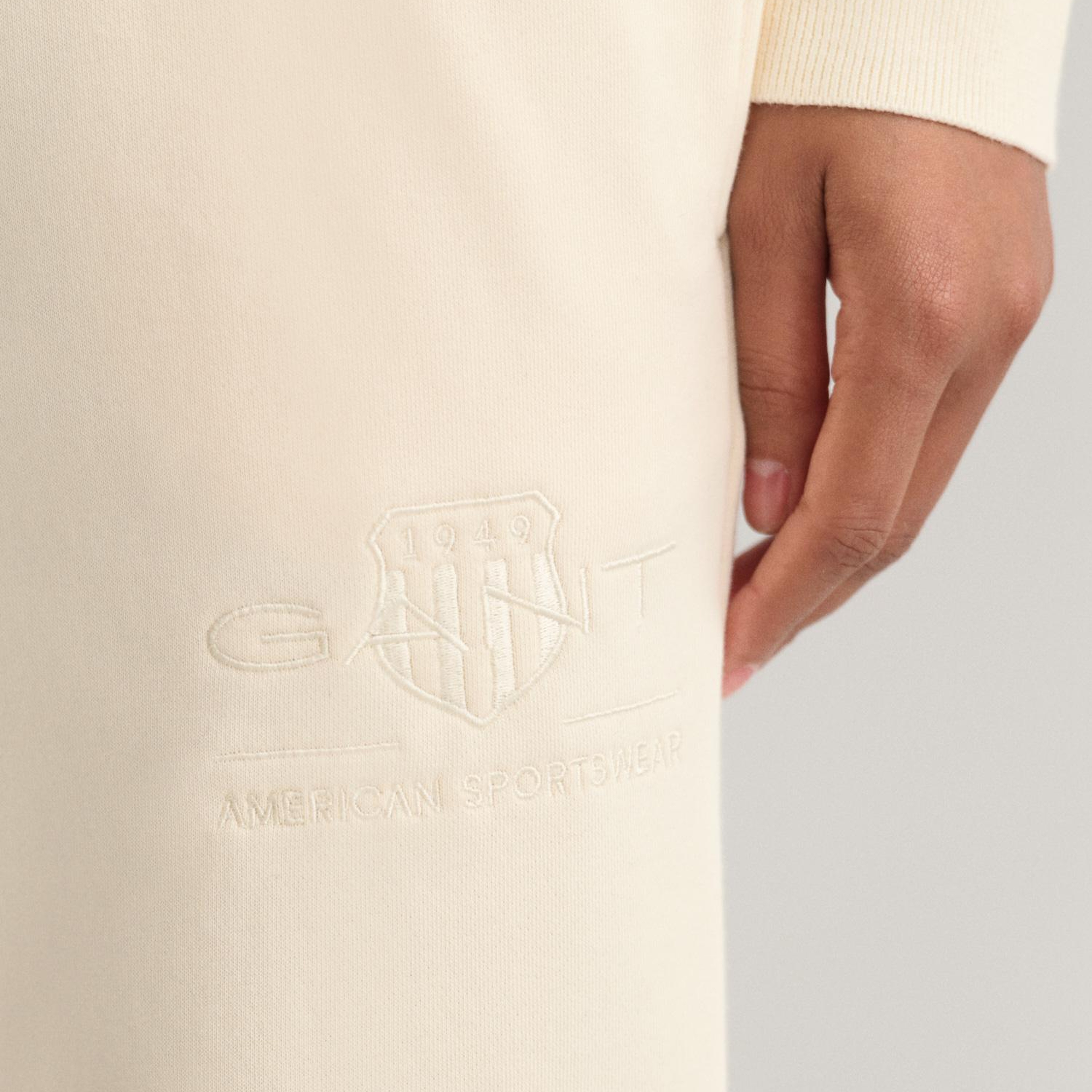 GANT Kadın Beyaz Regular Fit Eşofman Altı