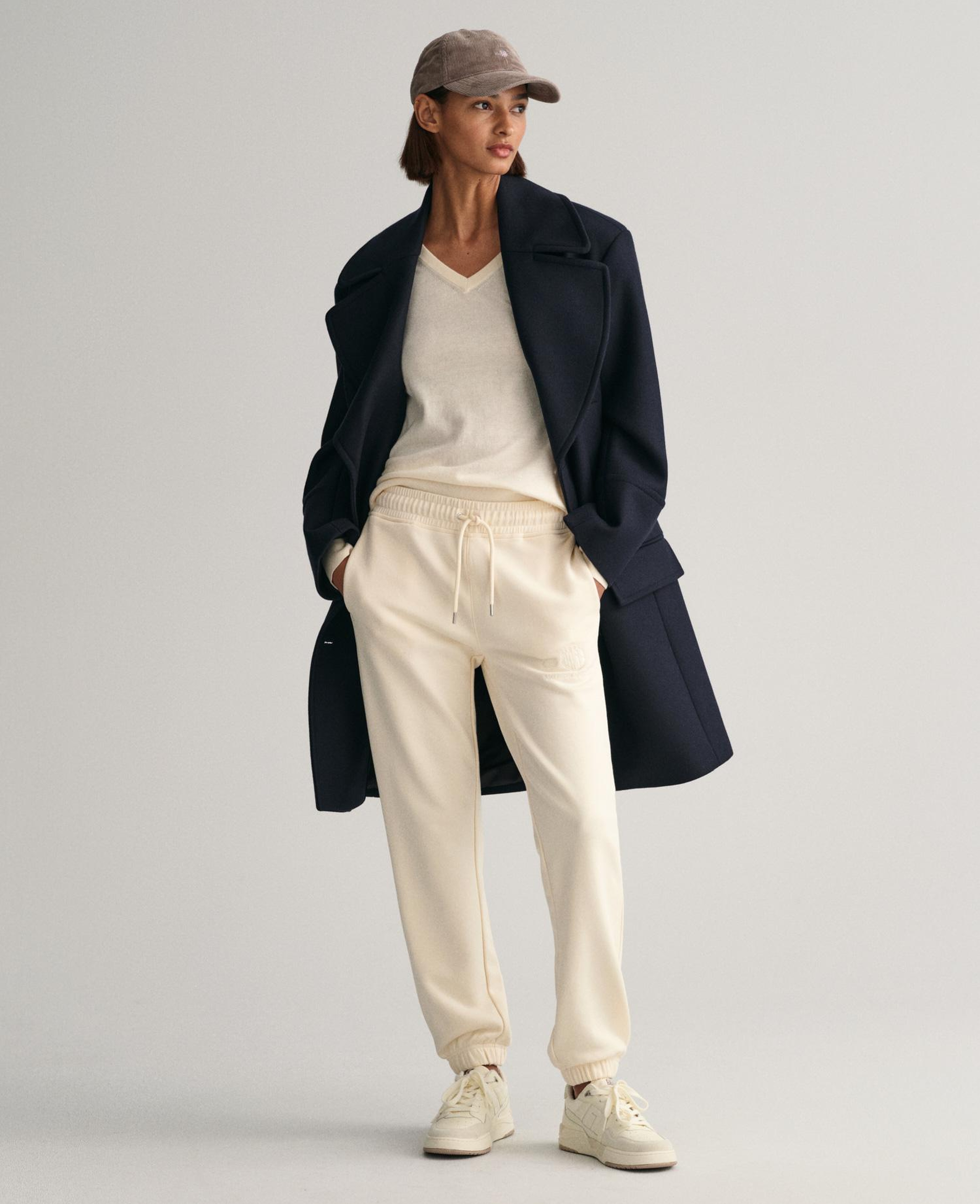 GANT Kadın Beyaz Regular Fit Eşofman Altı