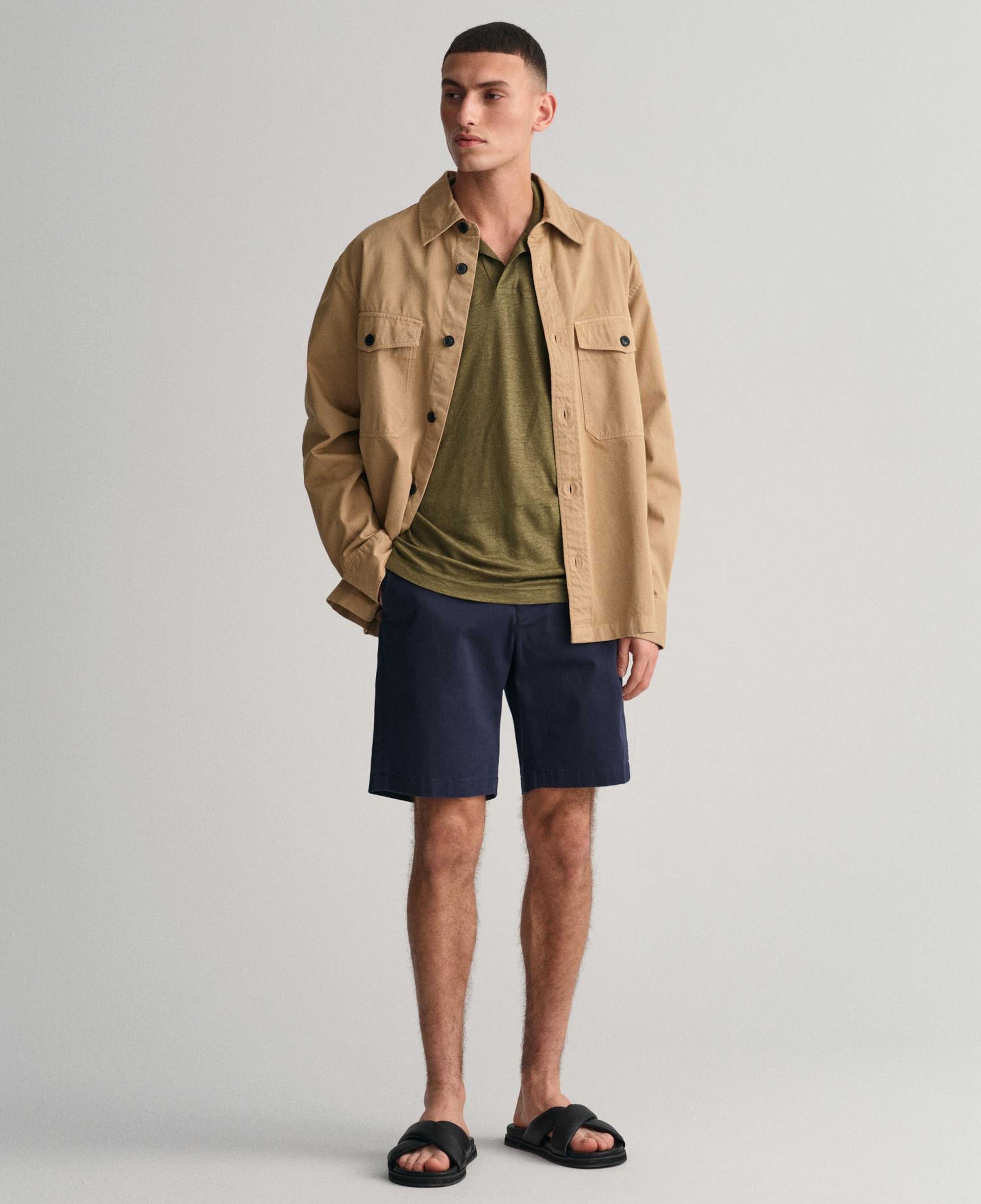 GANT Erkek Yeşil Regular Fit Polo