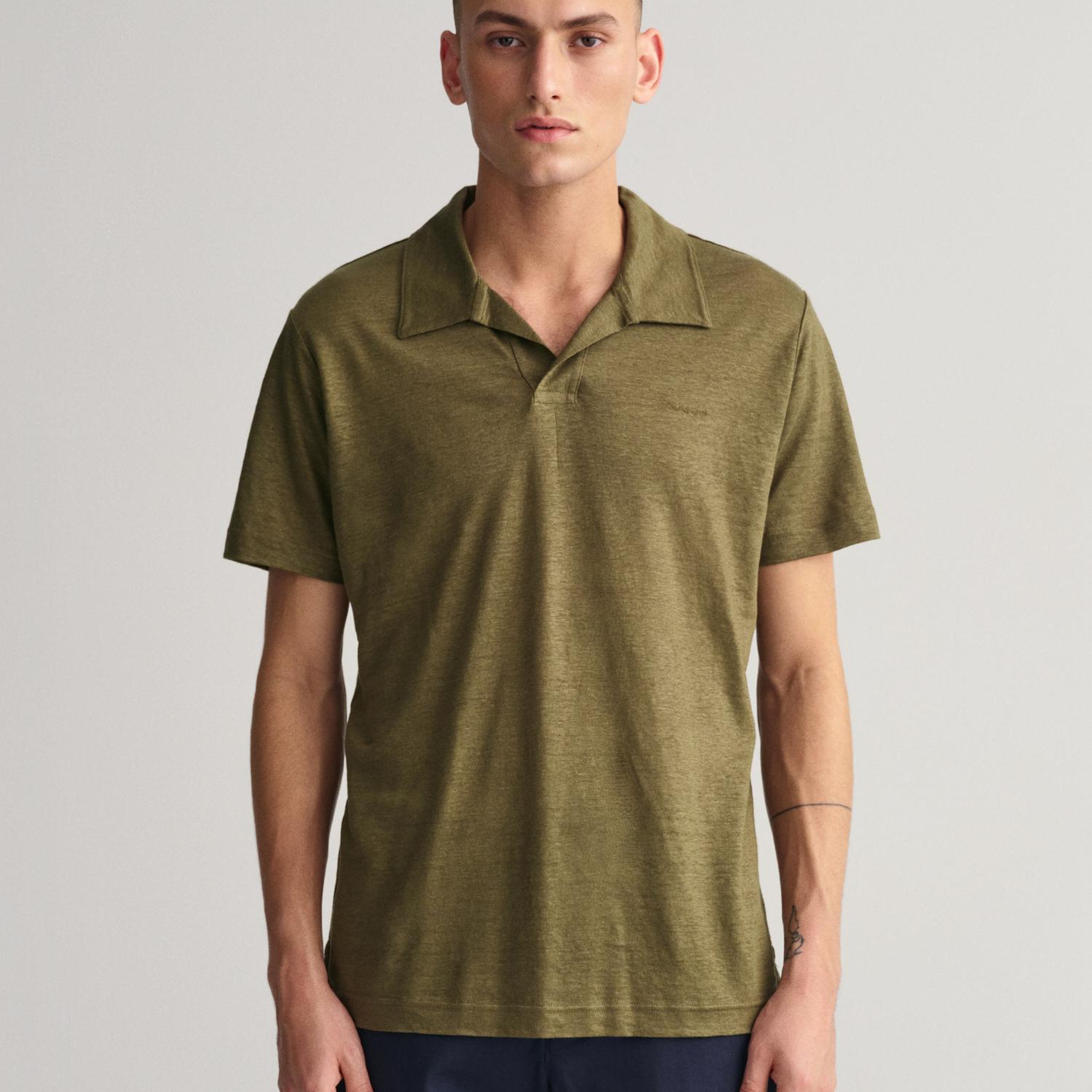 GANT Erkek Yeşil Regular Fit Polo