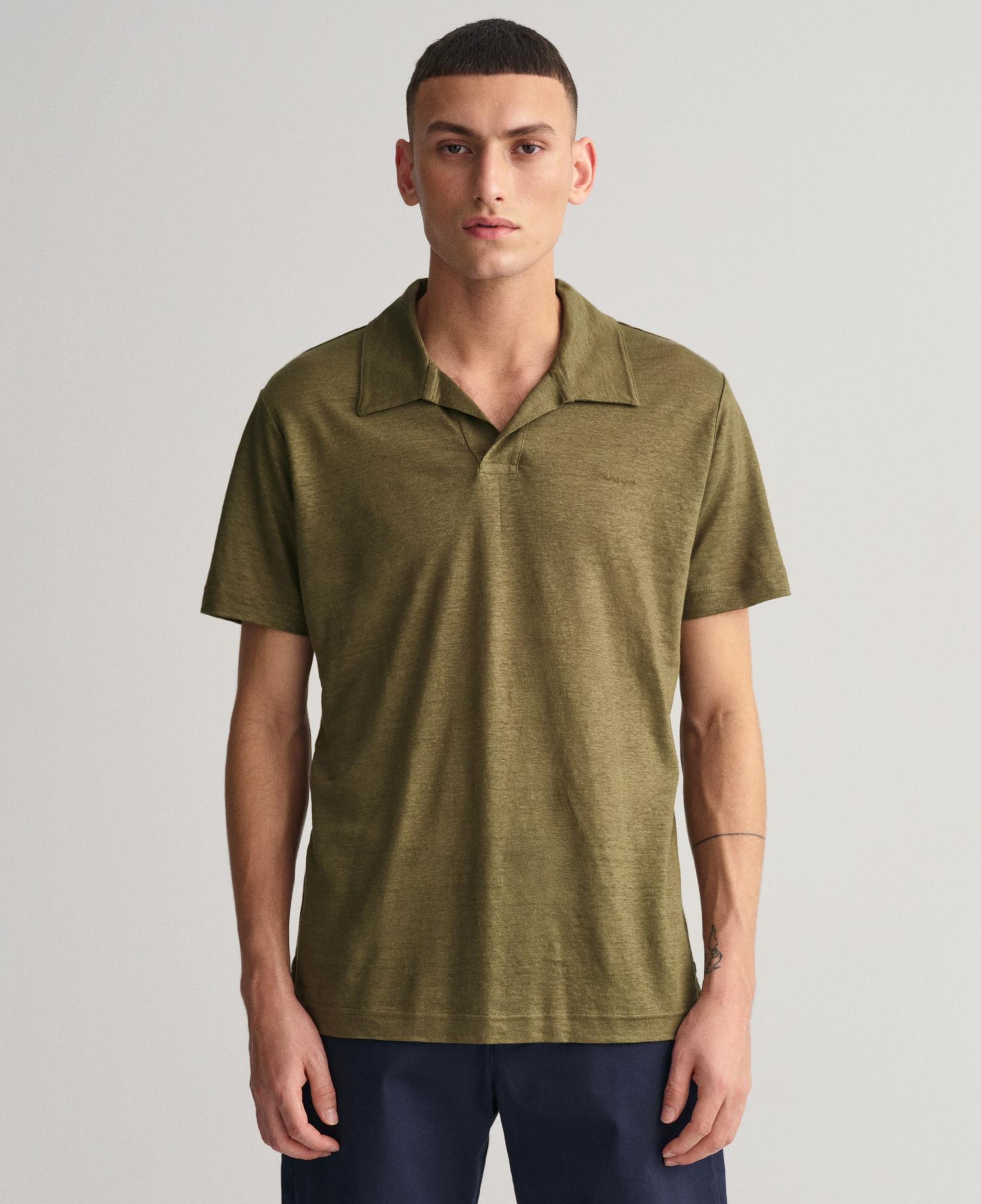 GANT Erkek Yeşil Regular Fit Polo
