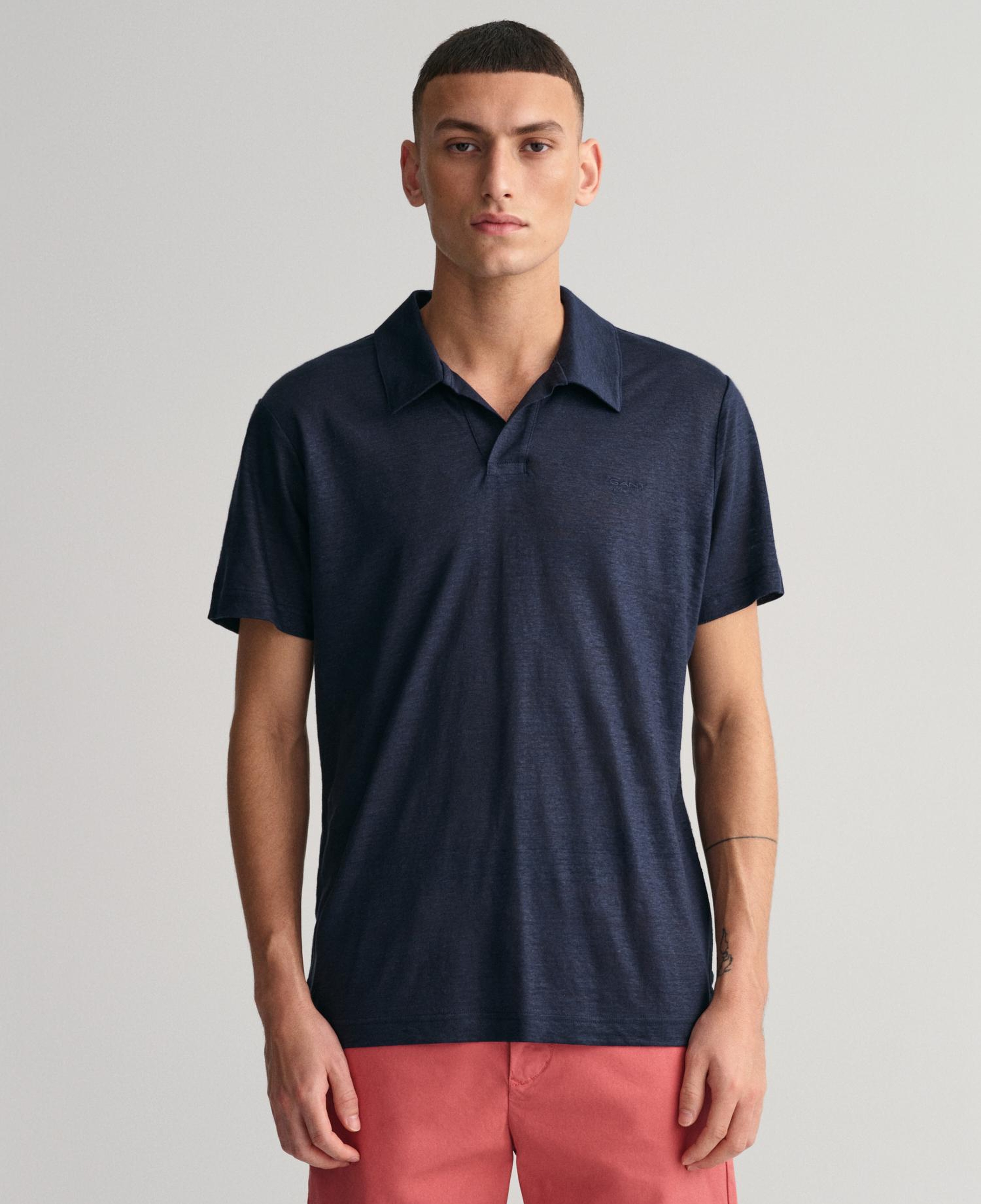 GANT Erkek Lacivert Regular Fit Polo